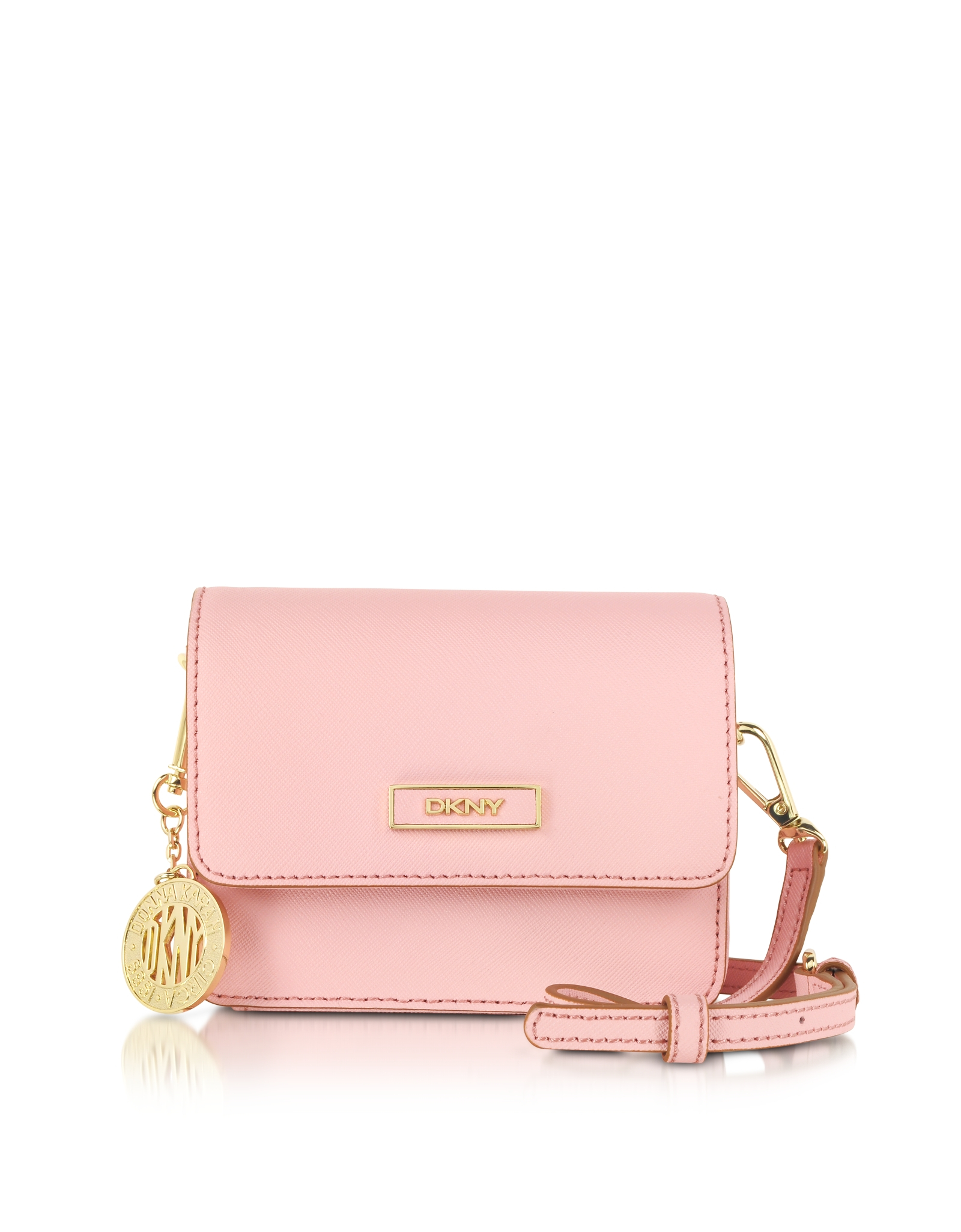 Lyst - Dkny Bryant Park Mini Pink Saffiano Leather Crossbody Bag in Pink
