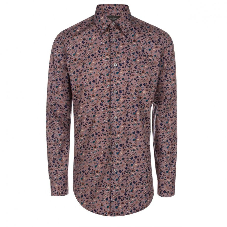 Paul Smith Floral Print Shirt in Purple for Men - Lyst