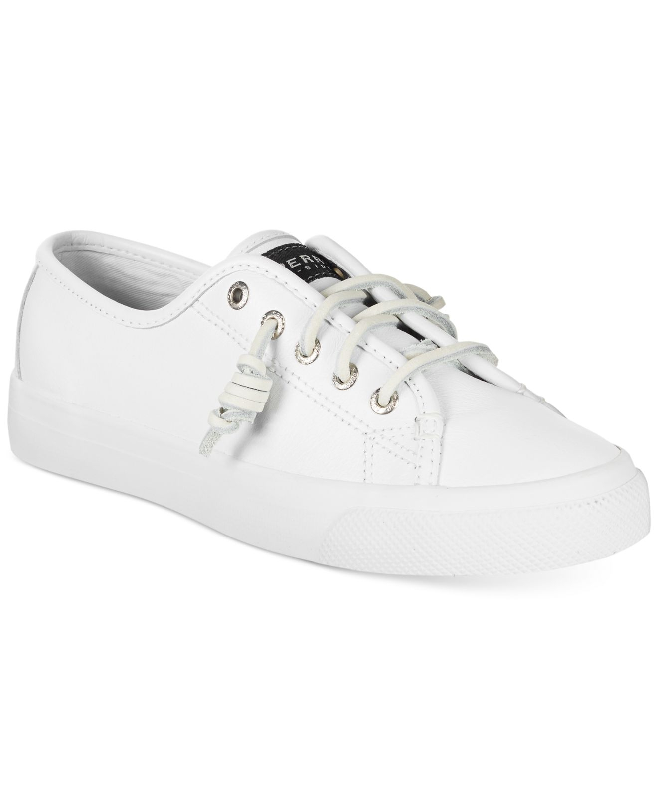 sperry top sider white leather