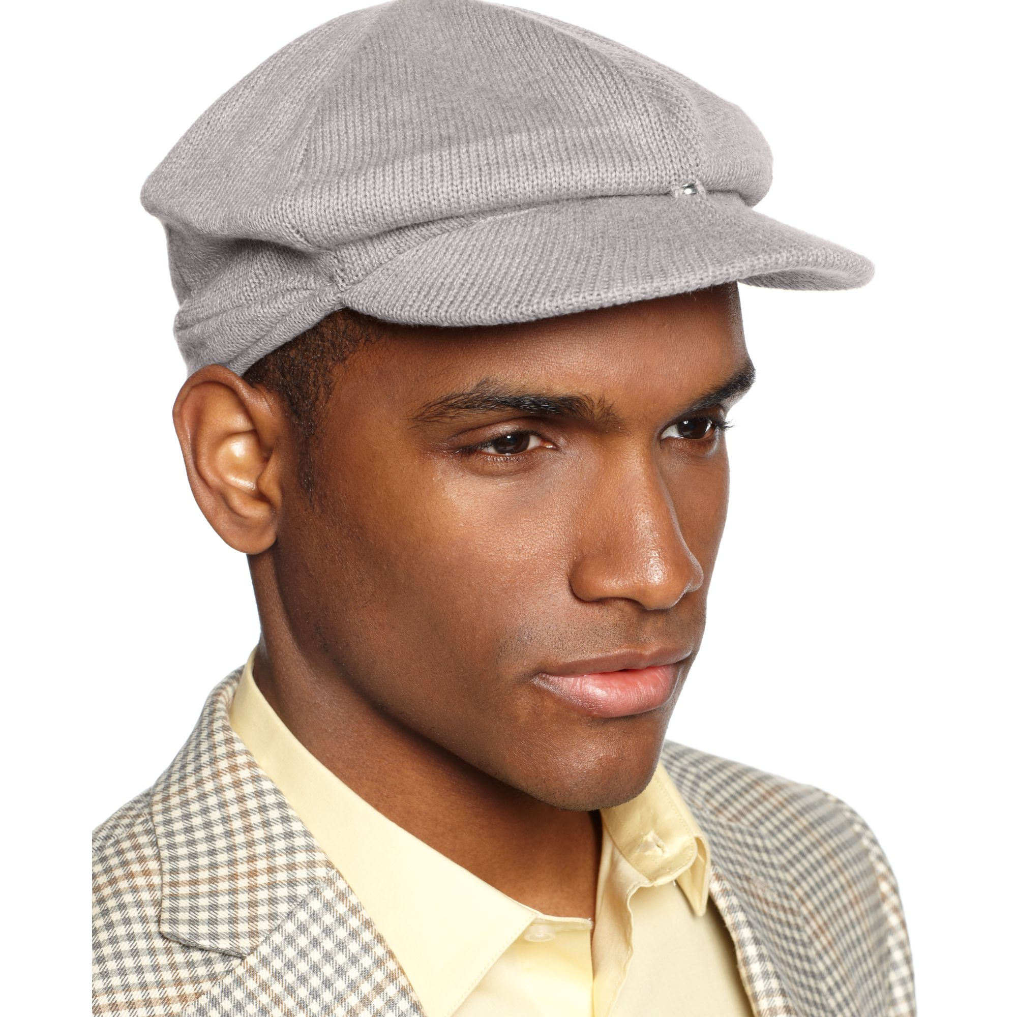 Ralph lauren Cotton Knit Newsboy Cap in Gray for Men | Lyst