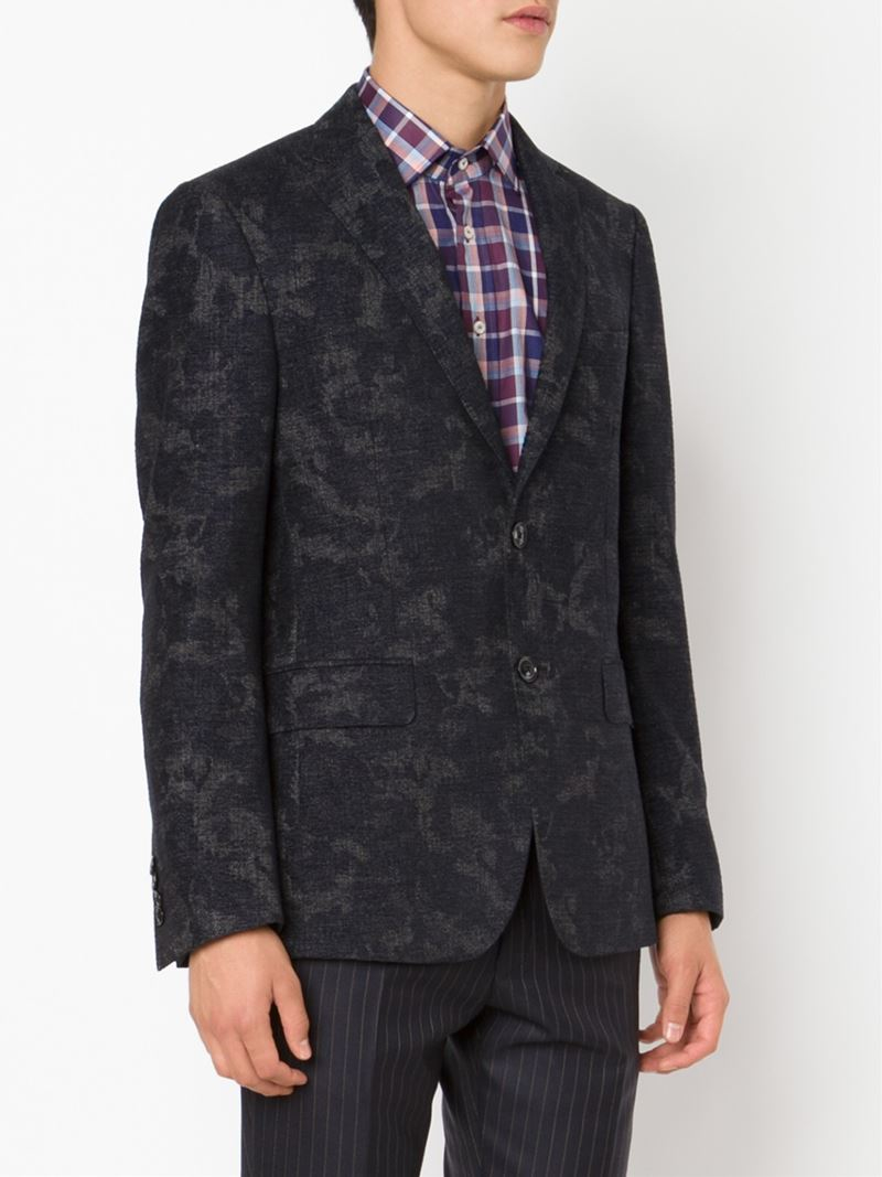 Lyst Etro Jacquard Blazer in Black for Men