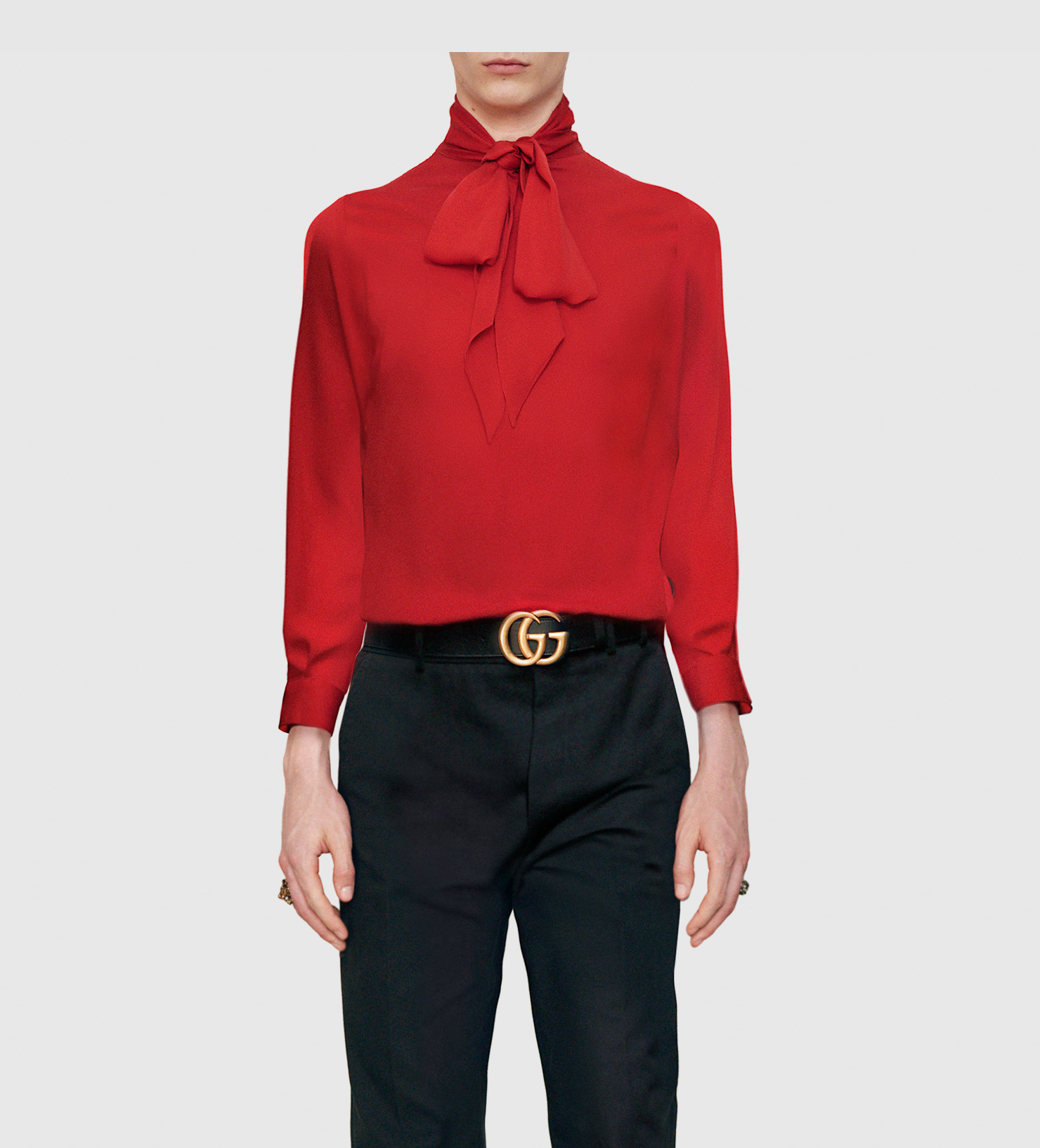 gucci mens silk shirt