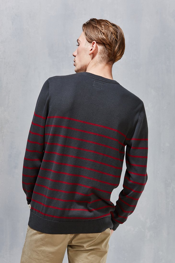 Vans Livingston Stripe Sweater in Black for Men | Lyst