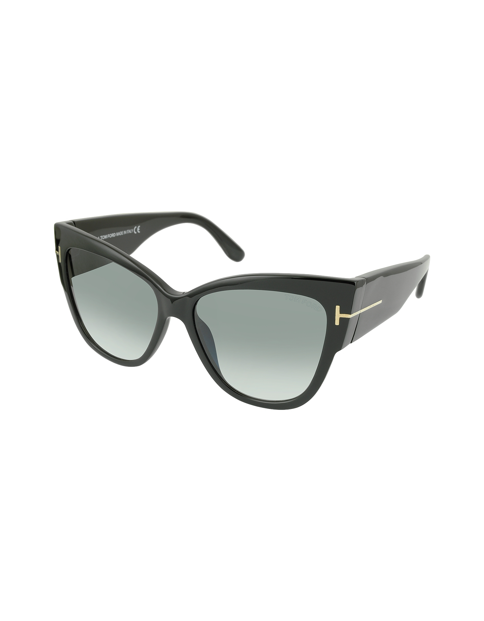 Lyst Tom Ford Anoushka Ft0371 01b Black Cat Eye Sunglasses In Black