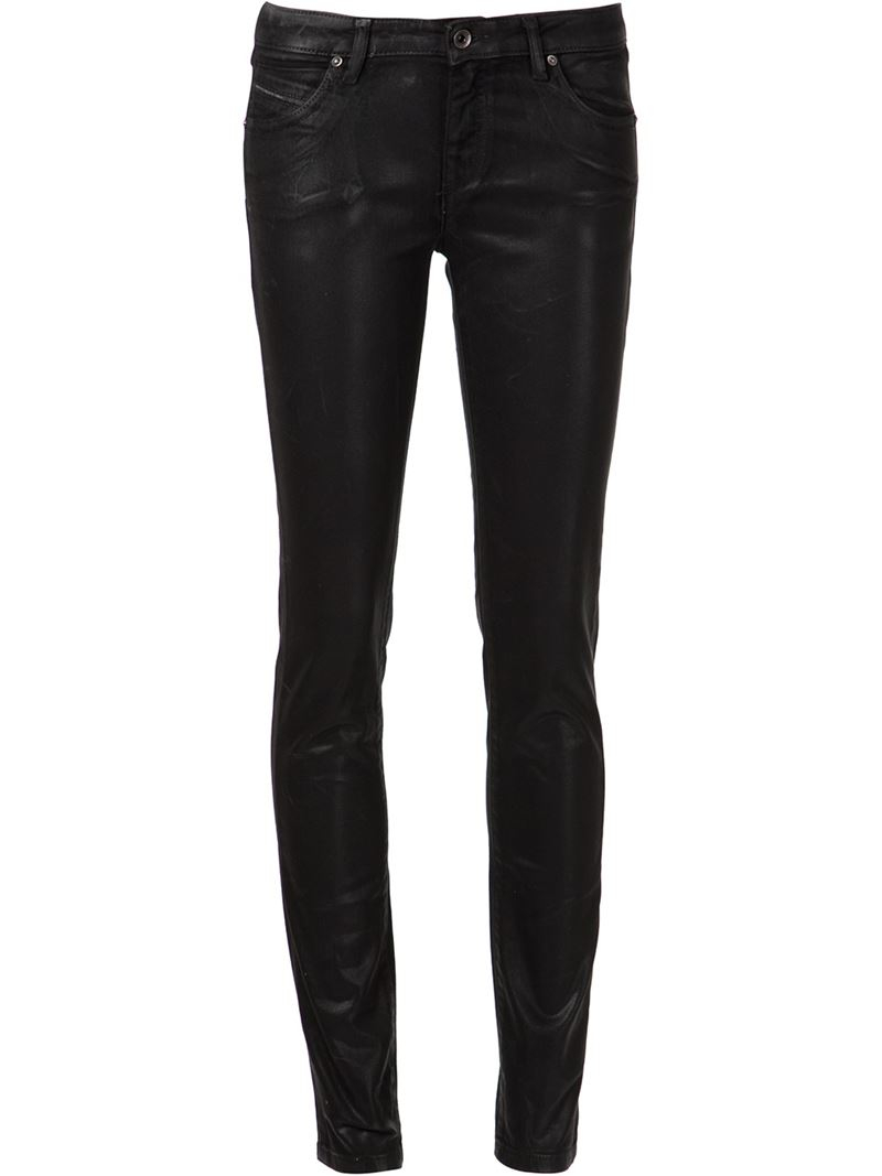 petite leather skinny jeans