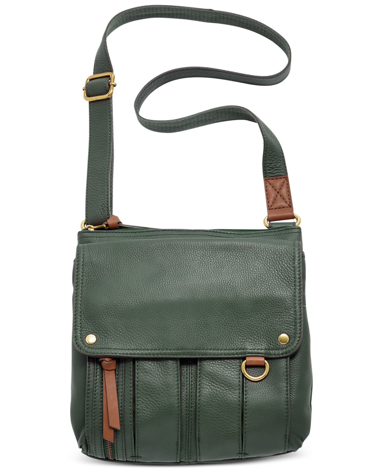 fossil green purse