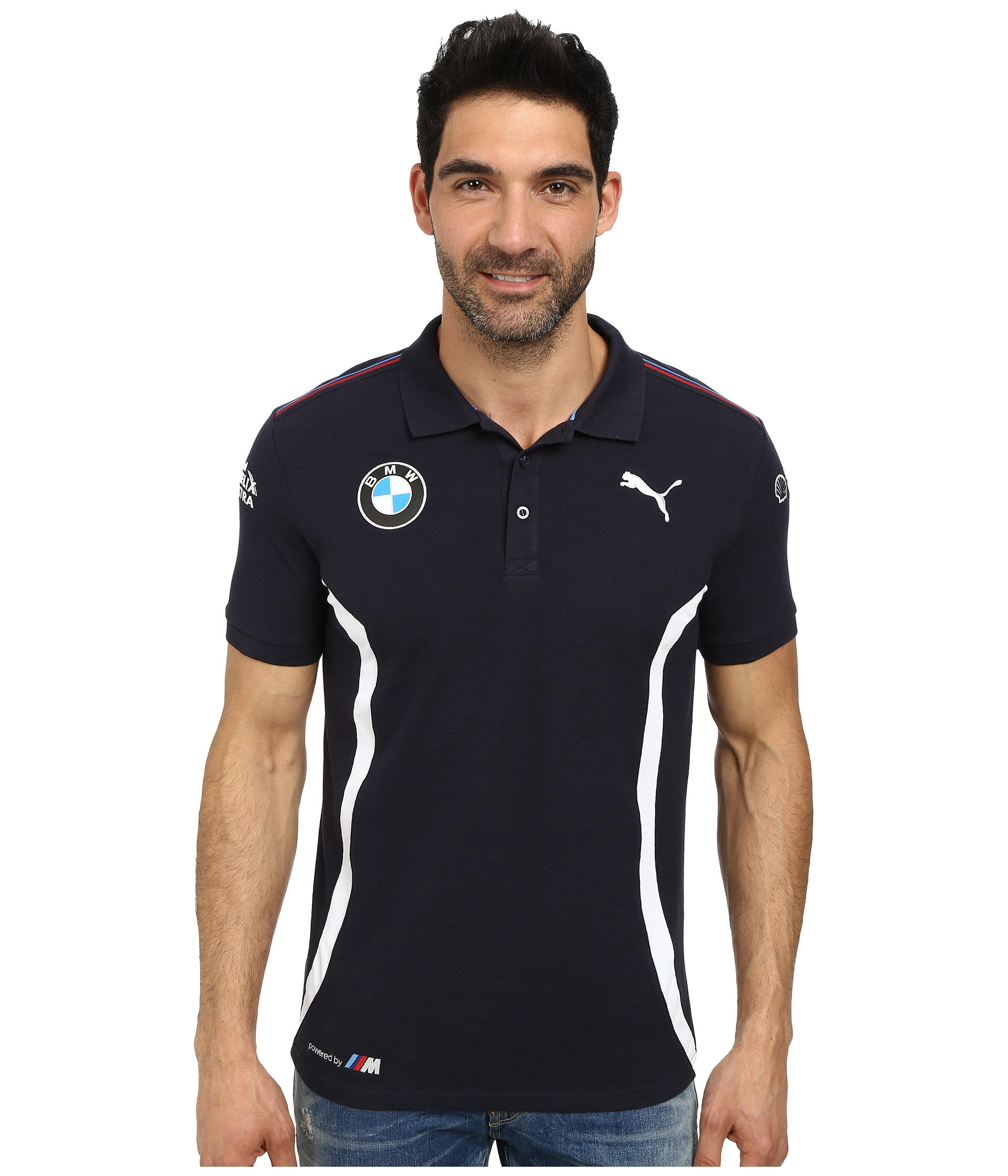 puma blue polo t shirt