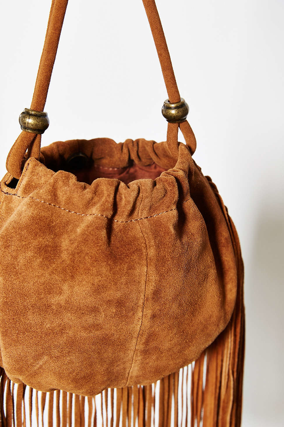 Lyst Ecote Pleated Fringe Crossbody Bag In Brown Gallery