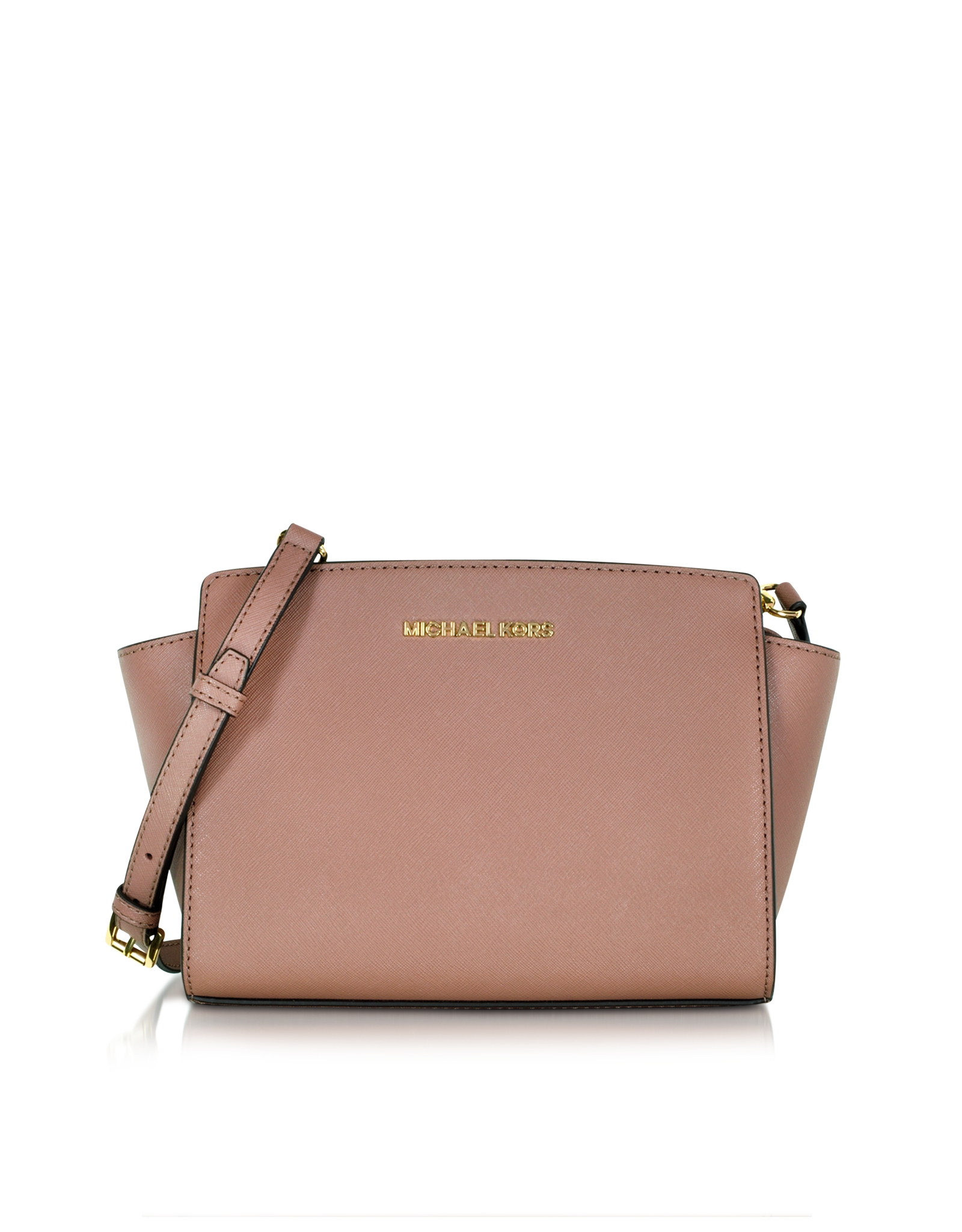 Lyst Michael Kors Selma Saffiano Leather Medium Messenger Bag In Pink Gallery Women S Michael By Kors Selma