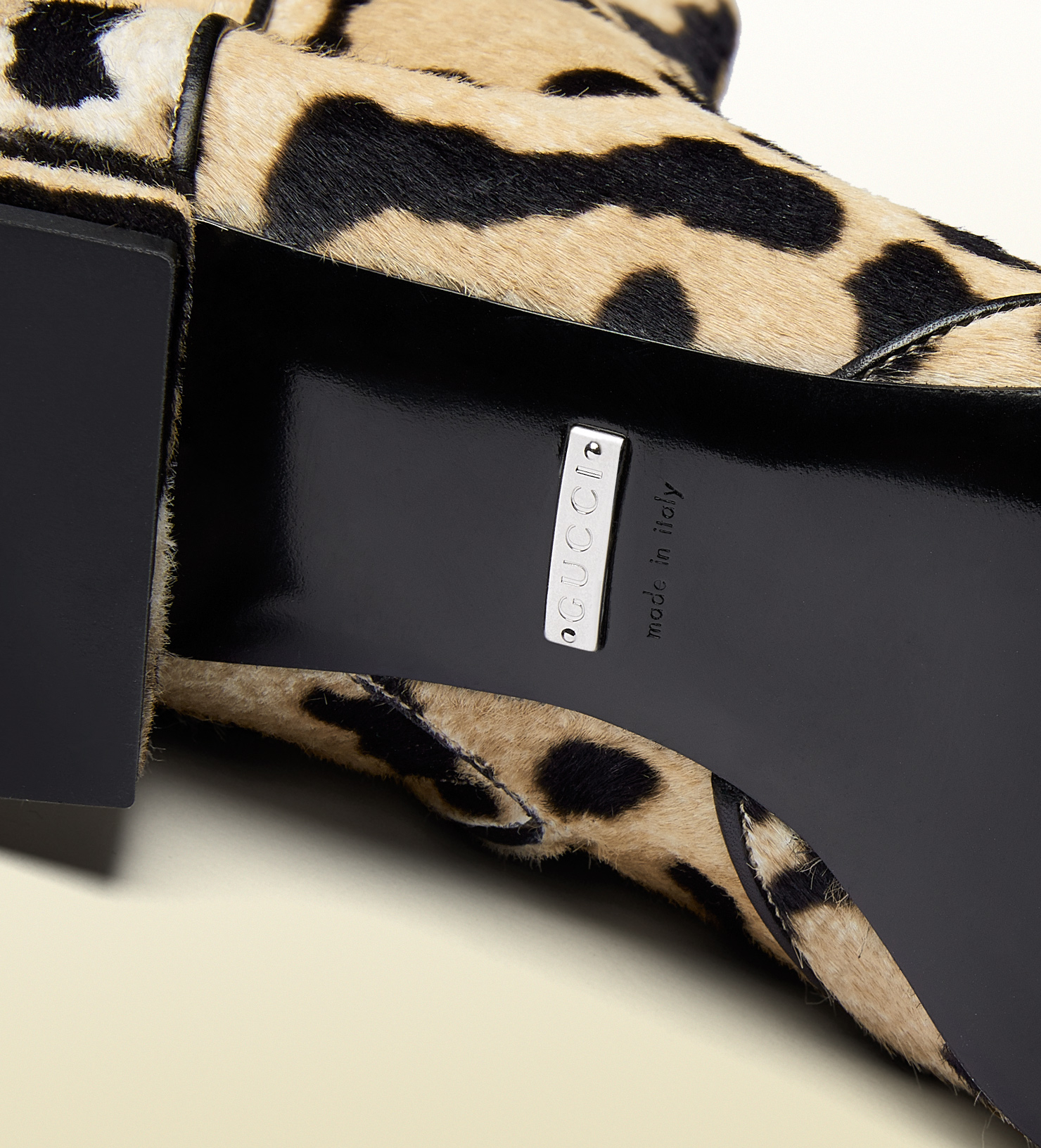 gucci leopard print mules