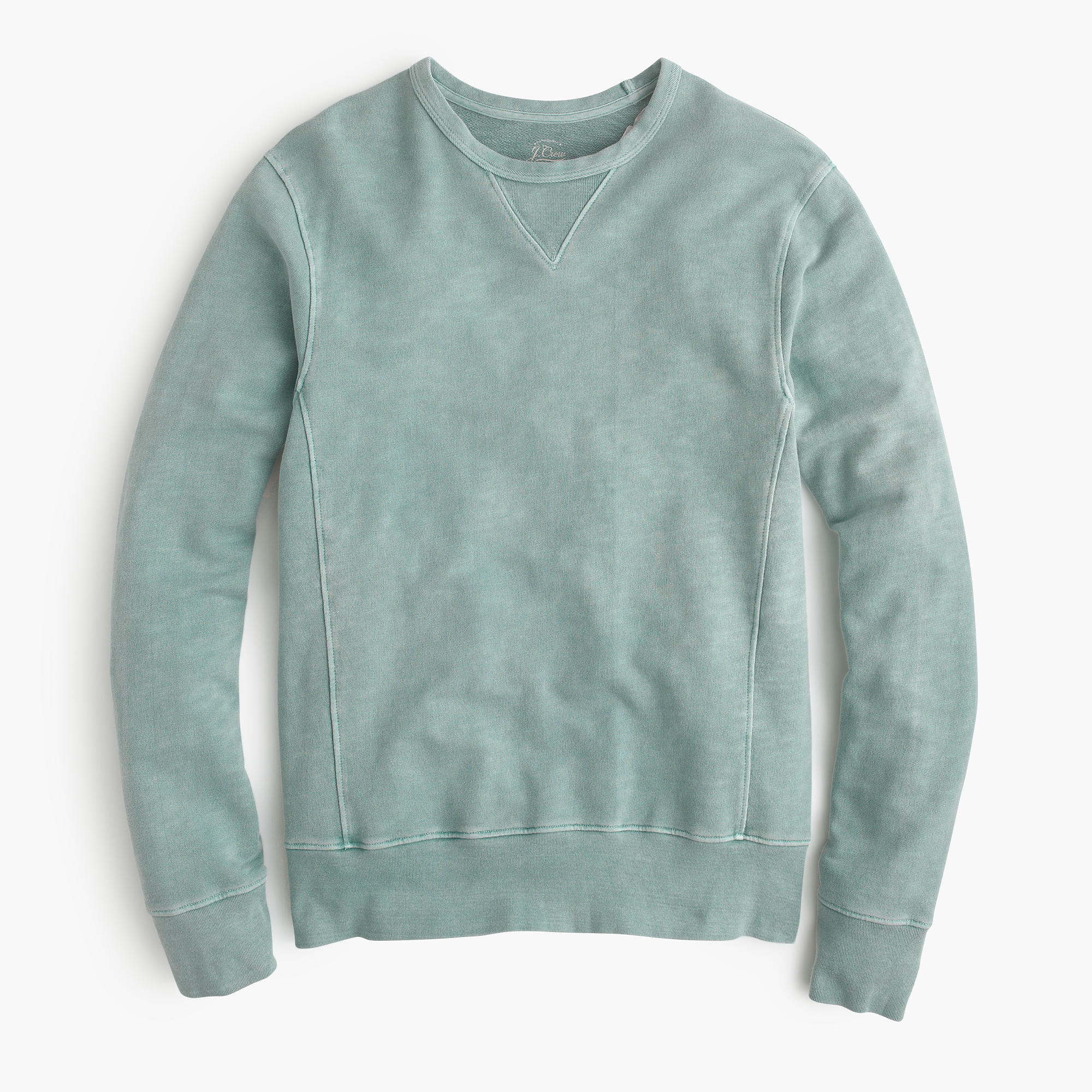 Lyst - J.Crew Garment-dyed Sweatshirt in Green for Men