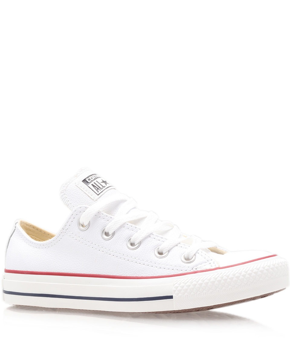 Lyst - Converse White Chuck Taylor Leather Low Trainers in White