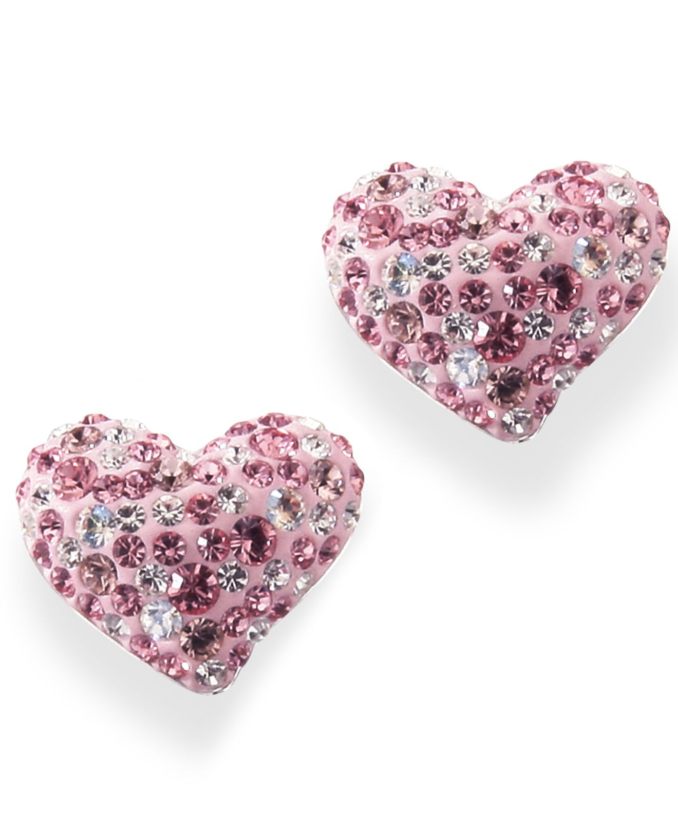 Lyst Swarovski Pink And White Crystal Hearts In Gallery
