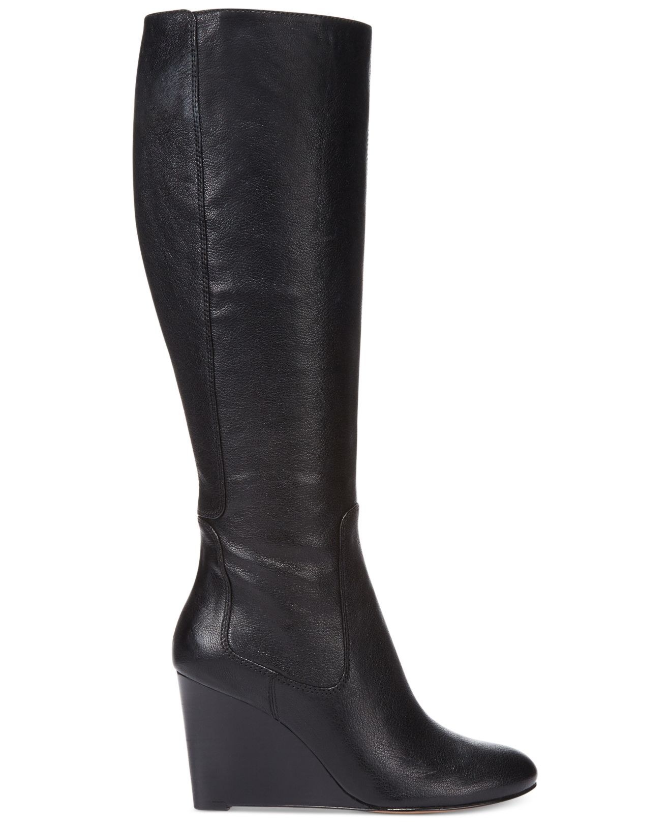 black leather dress boots women's