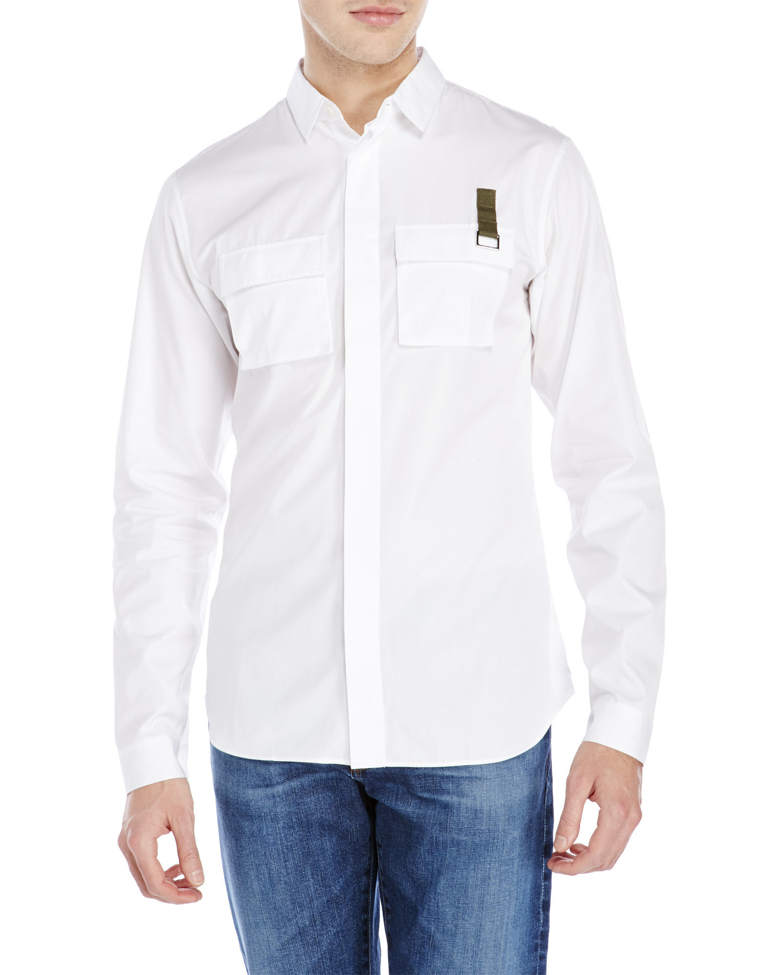 Lyst Dior White Two Pocket  Dress  Shirt  in White for Men