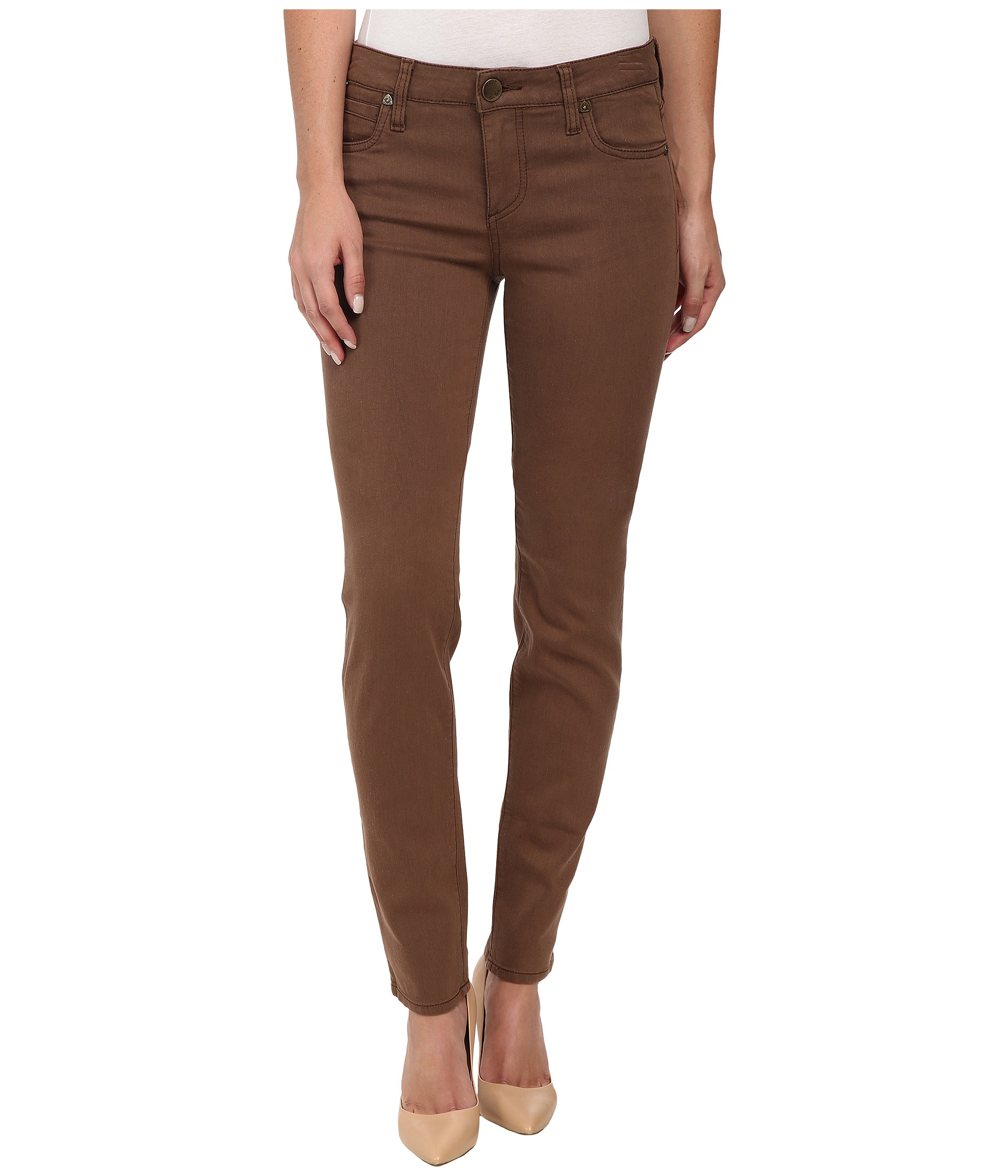 Lyst - Kut From The Kloth Diana Skinny Jeans In Dark Brown in Brown