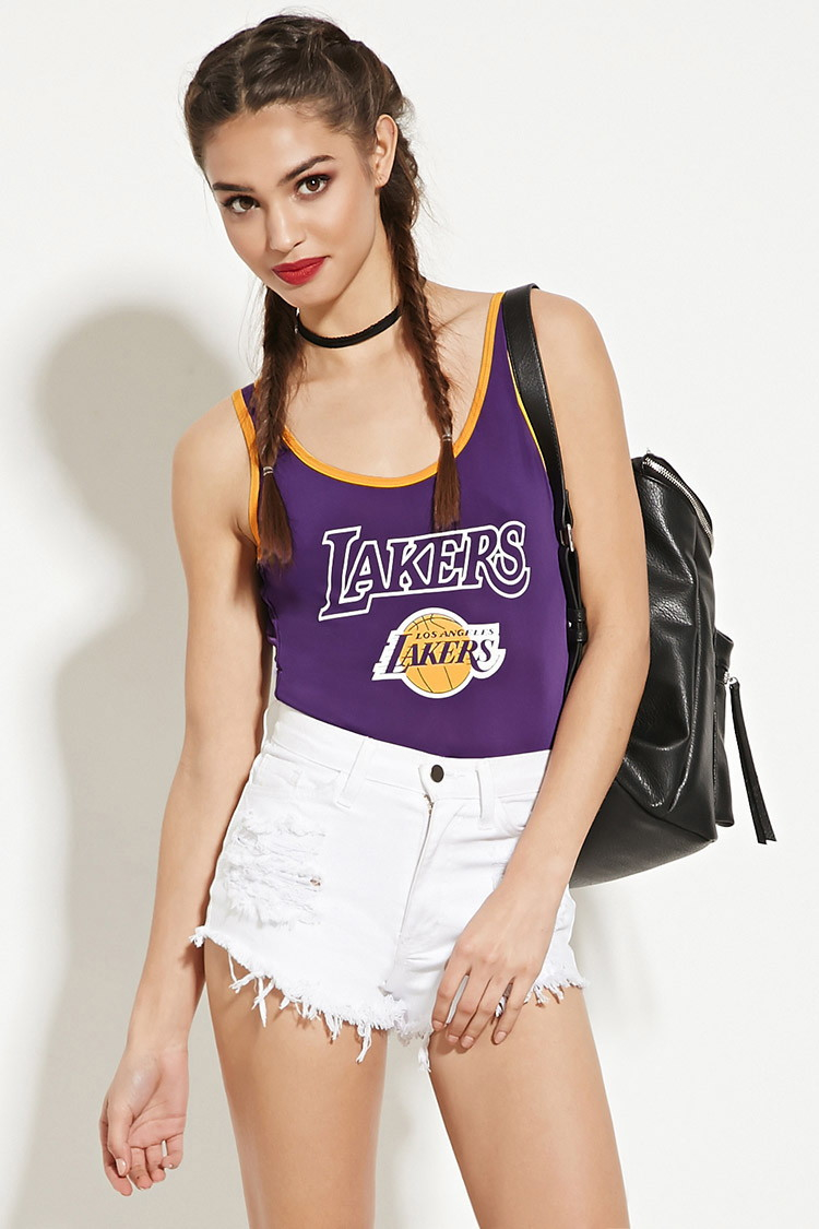 womens lakers bodysuit