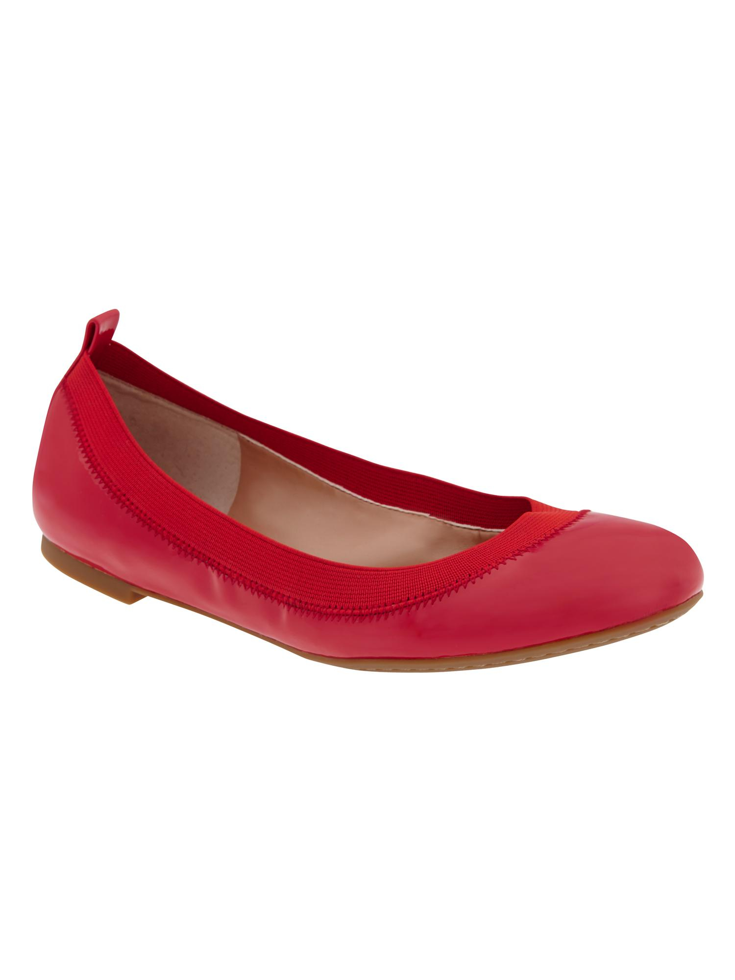 Banana Republic Abby Ballet Flat in Red (Lipstick) | Lyst