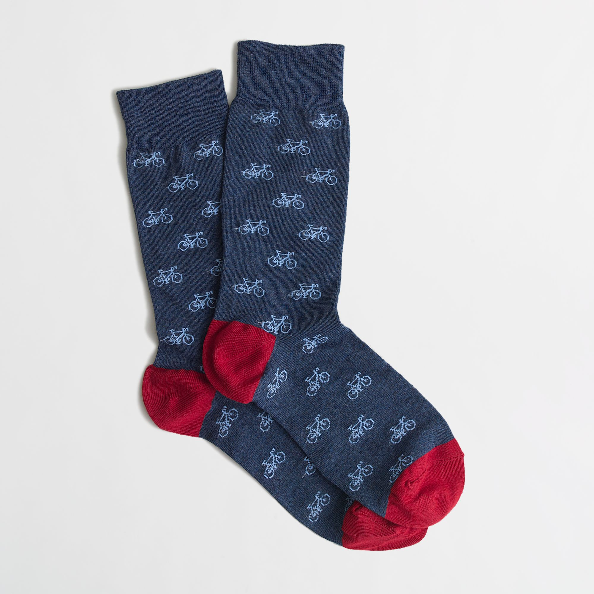 Jcrew Factory Bicycle Socks In Red For Men Lyst