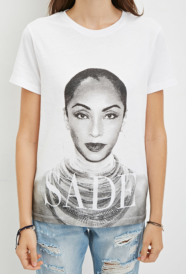 Forever 21 Sade Graphic Tee in White - Lyst