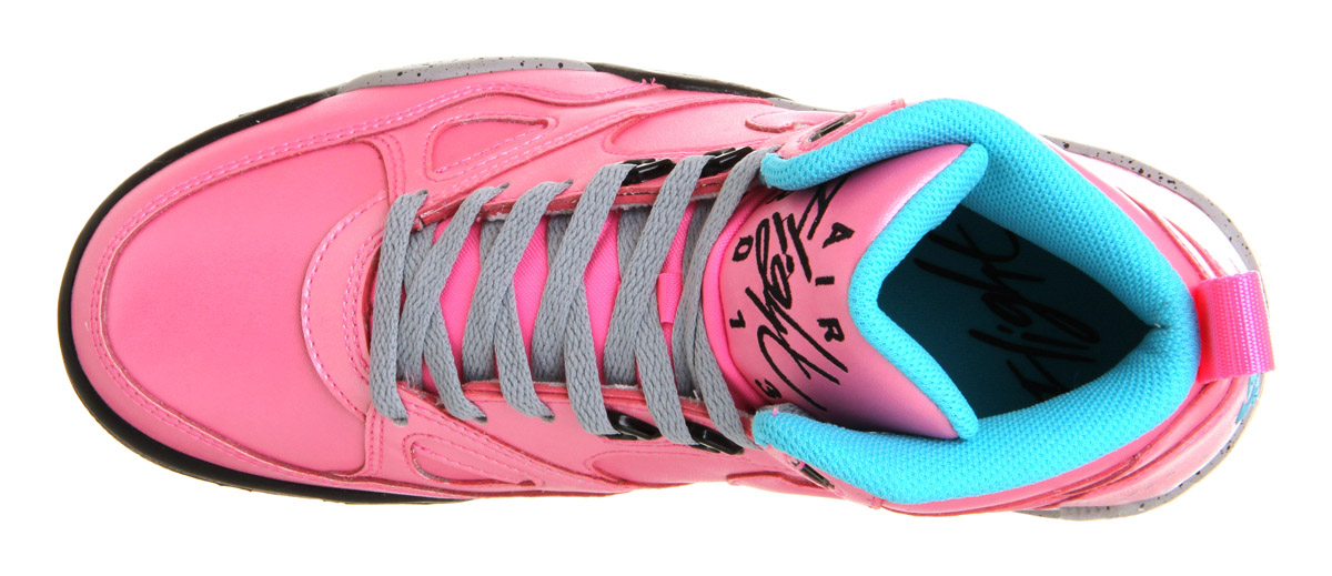 Size 11 Men's US Nike Air Flight 2013 pink splatter white/black pre-owned 579961007 | Kixify 