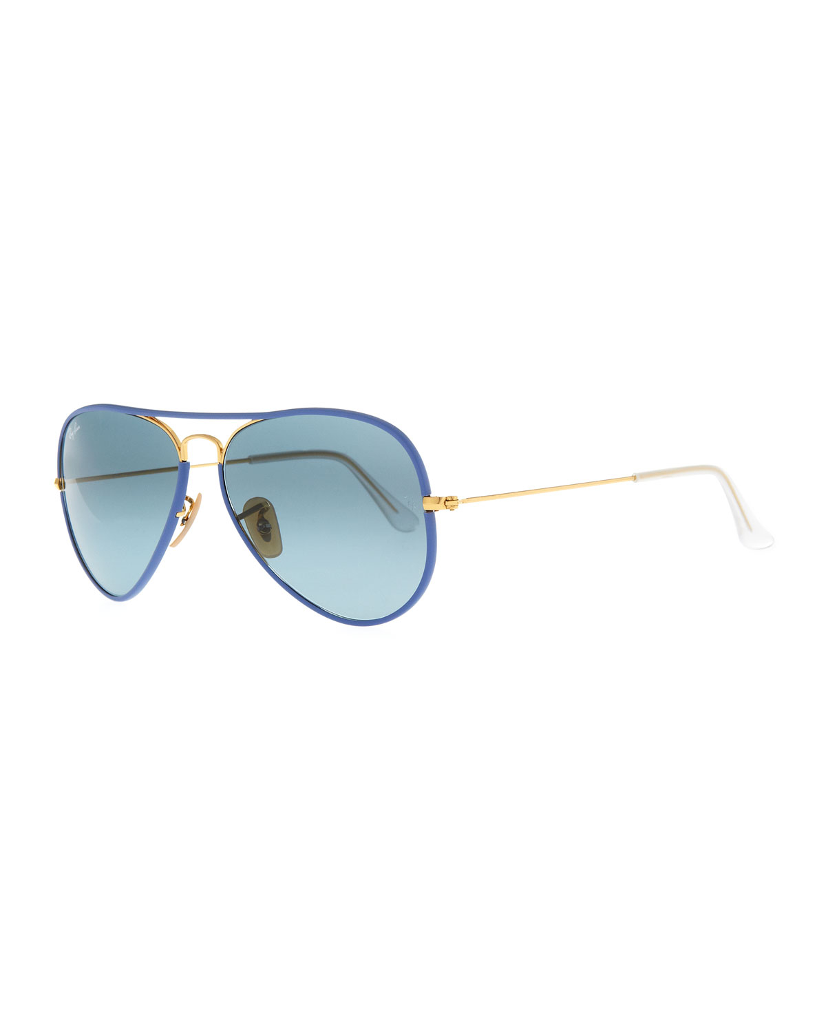 Ray Ban Aviator Gradient Sunglasses Blue In Blue For Men Lyst 