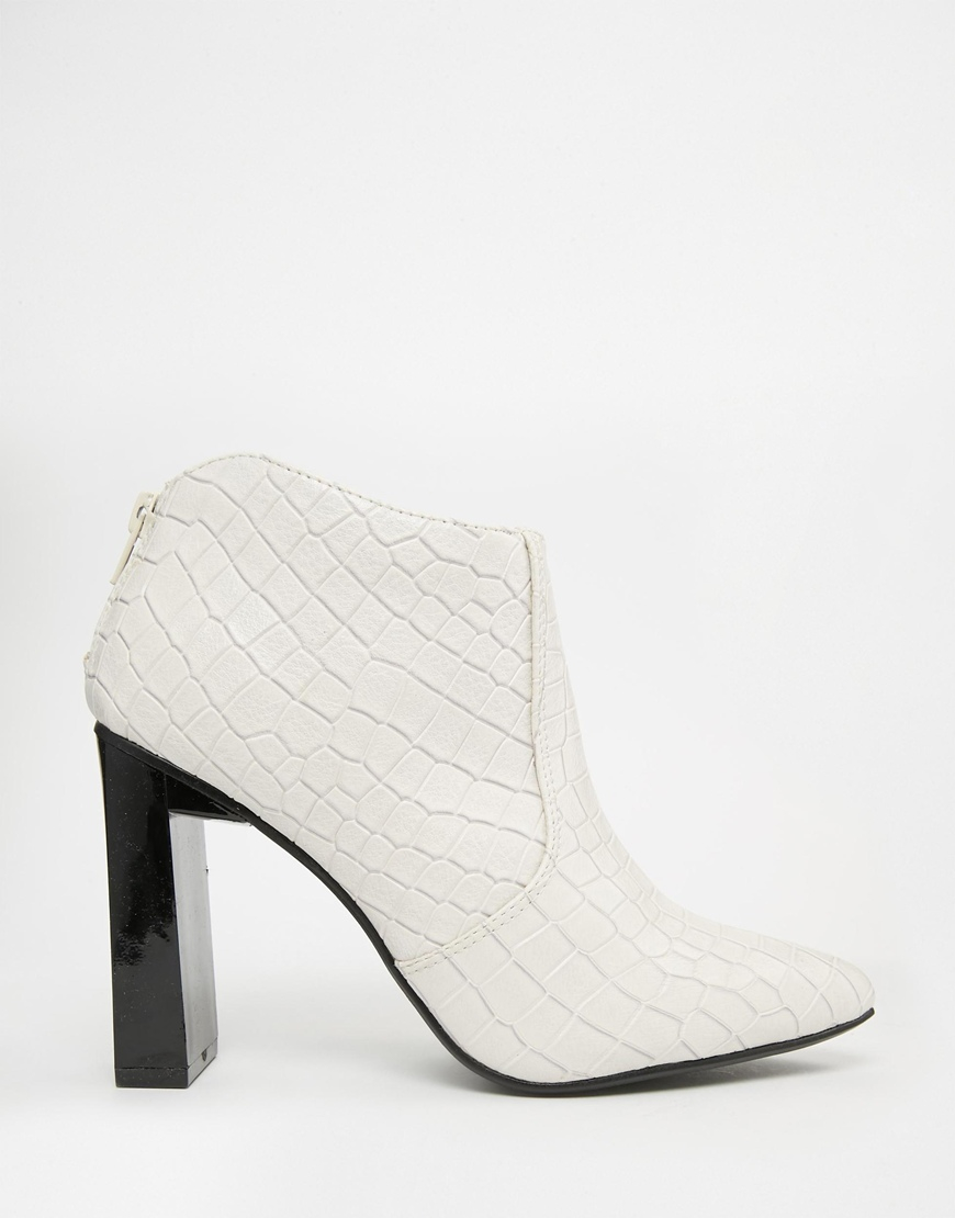 white croc boots