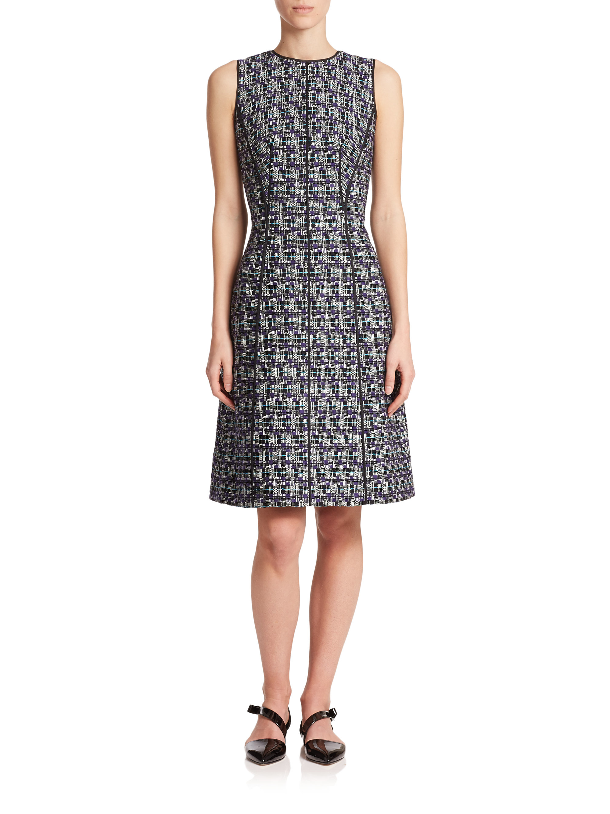 oscar de la renta tweed dress