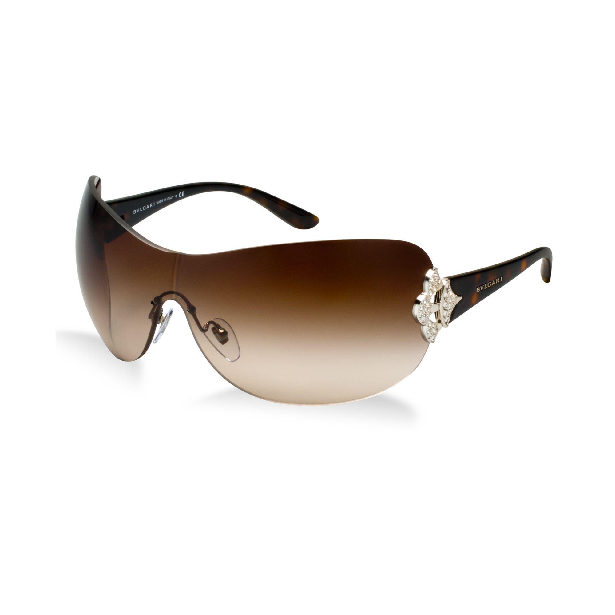 Lyst - Bvlgari Sunglasses in Brown