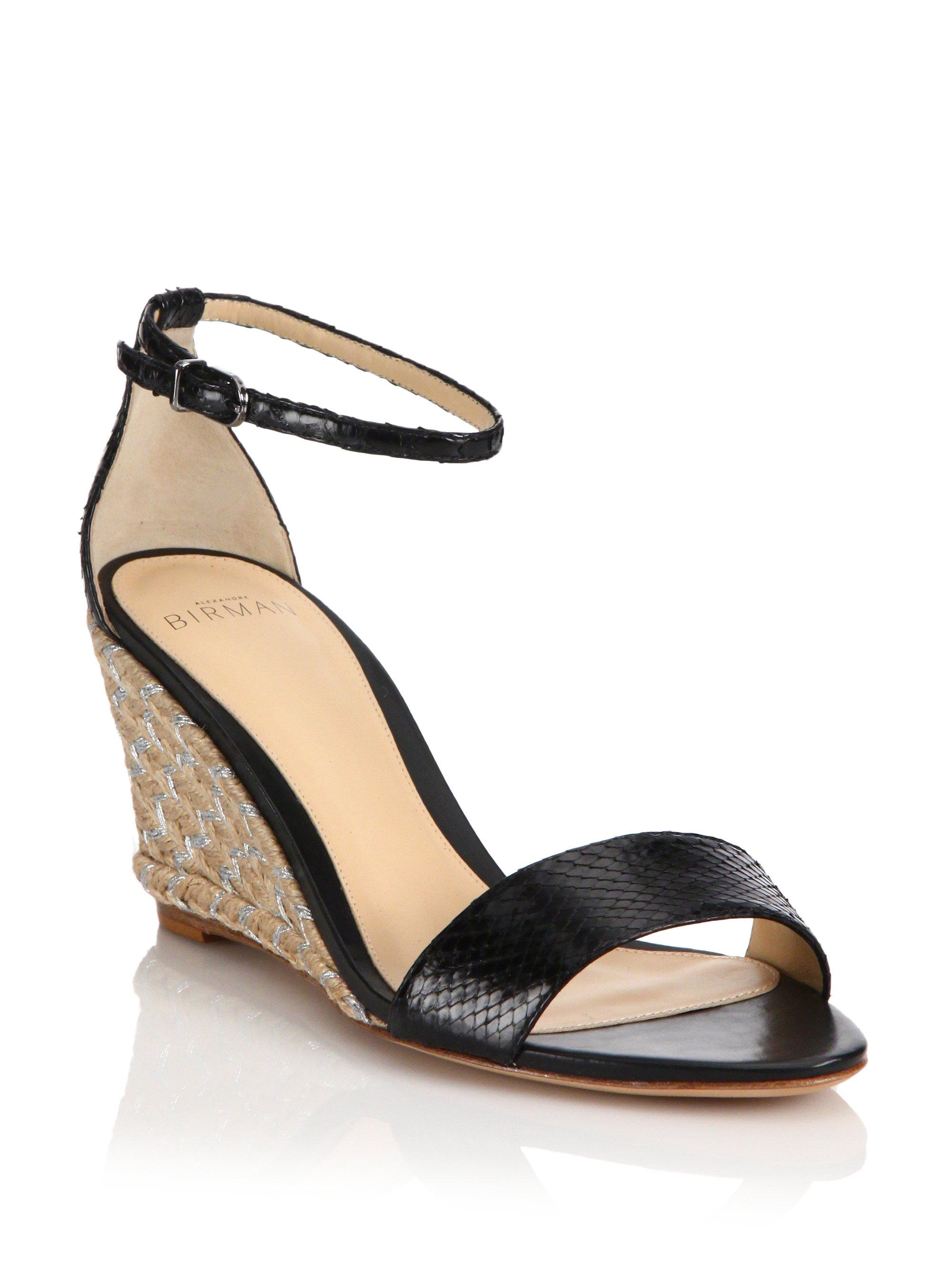 alexandre birman python sandals