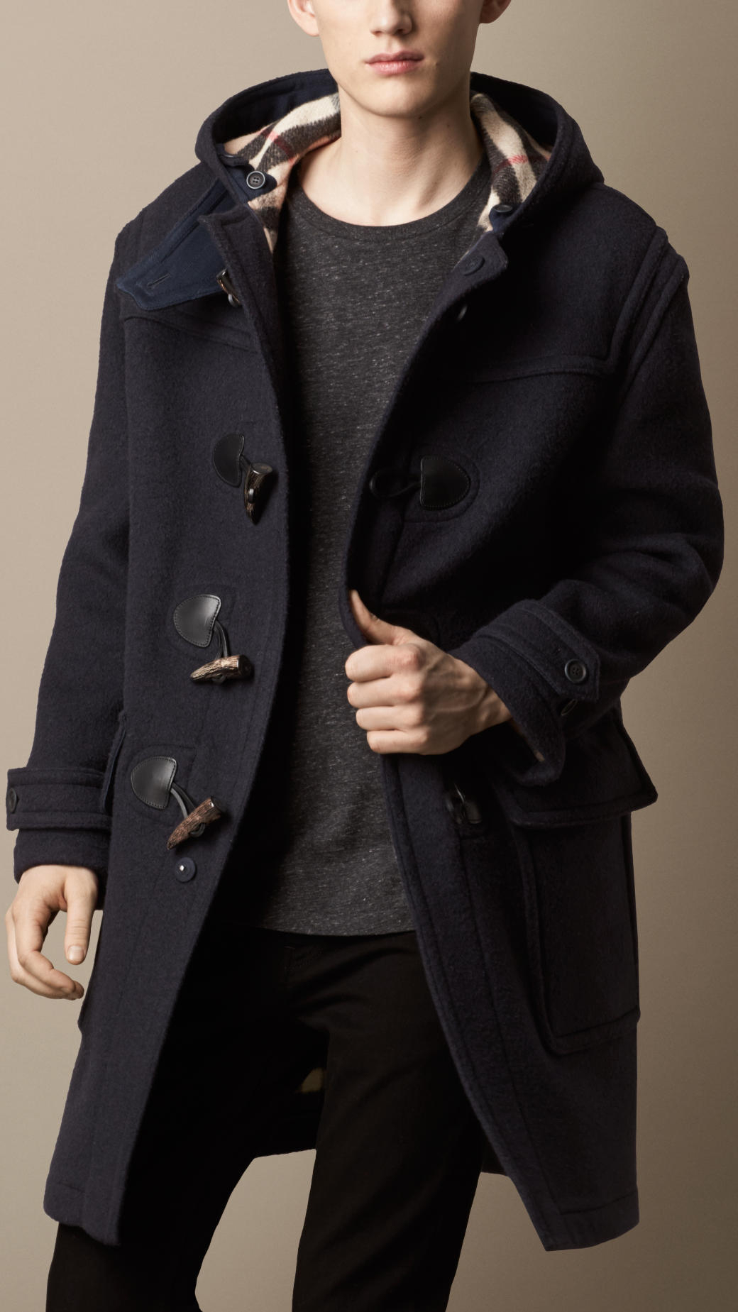 burberry duffle coat mens