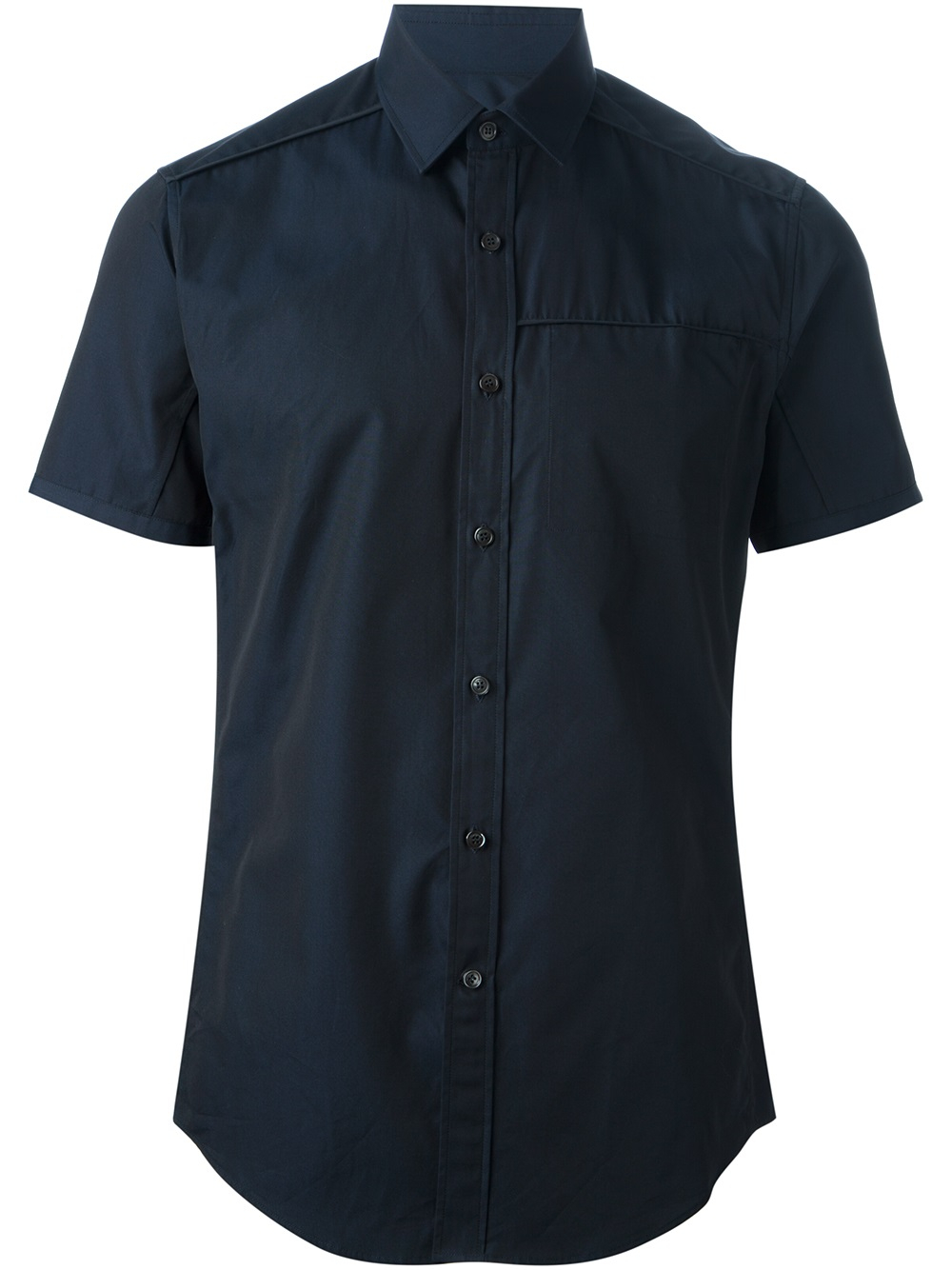 Ferragamo Piped Seam Shirt in Blue for Men | Lyst