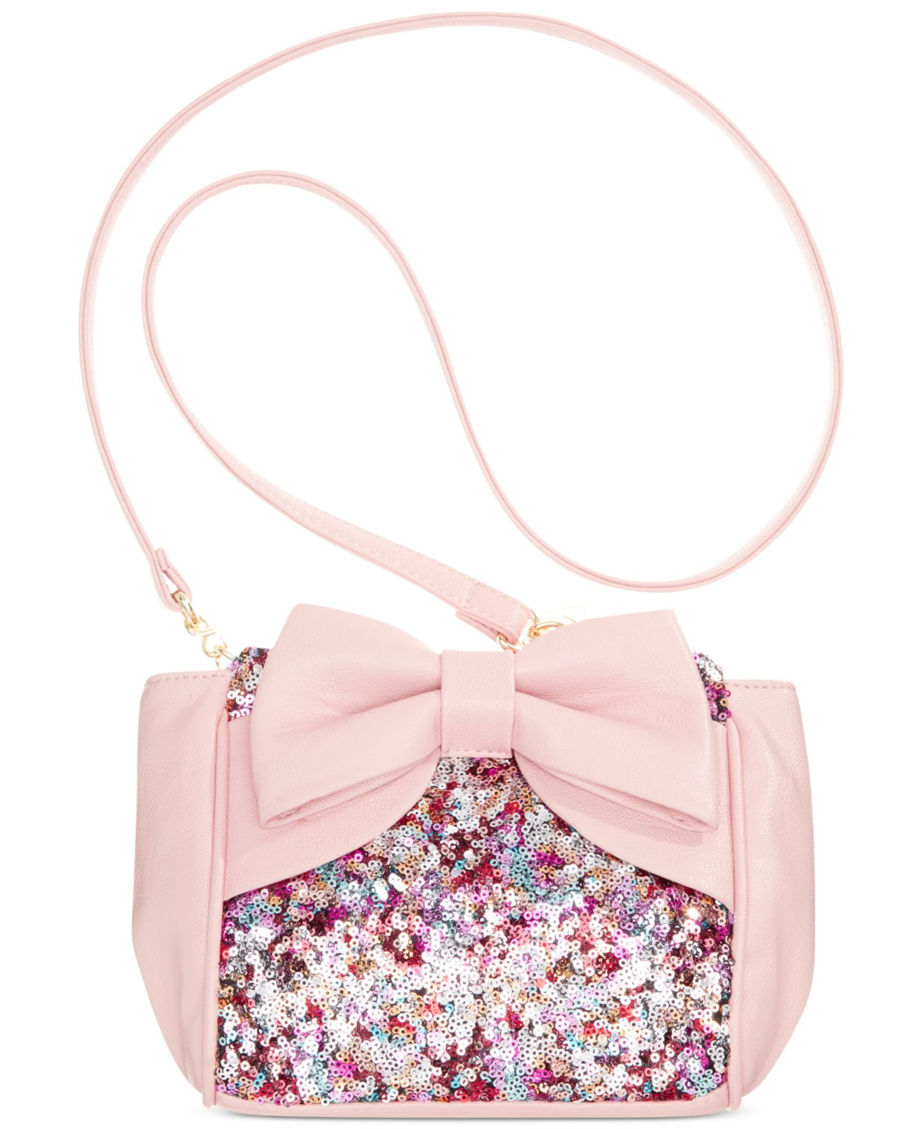 Betsey Johnson Macy S Exclusive Crossbody In Pink Lyst