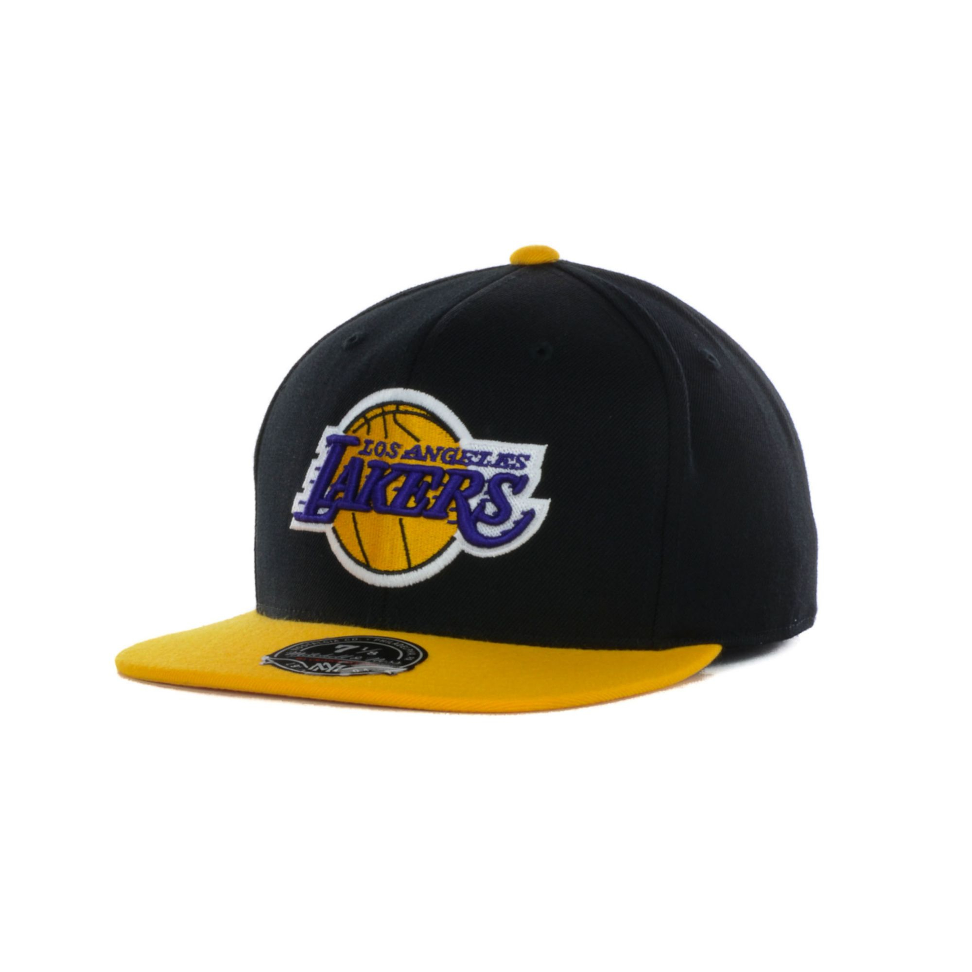 Nike Mitchell Ness Los Angeles Lakers Nba Black 2 Tone Fitted Cap in ...