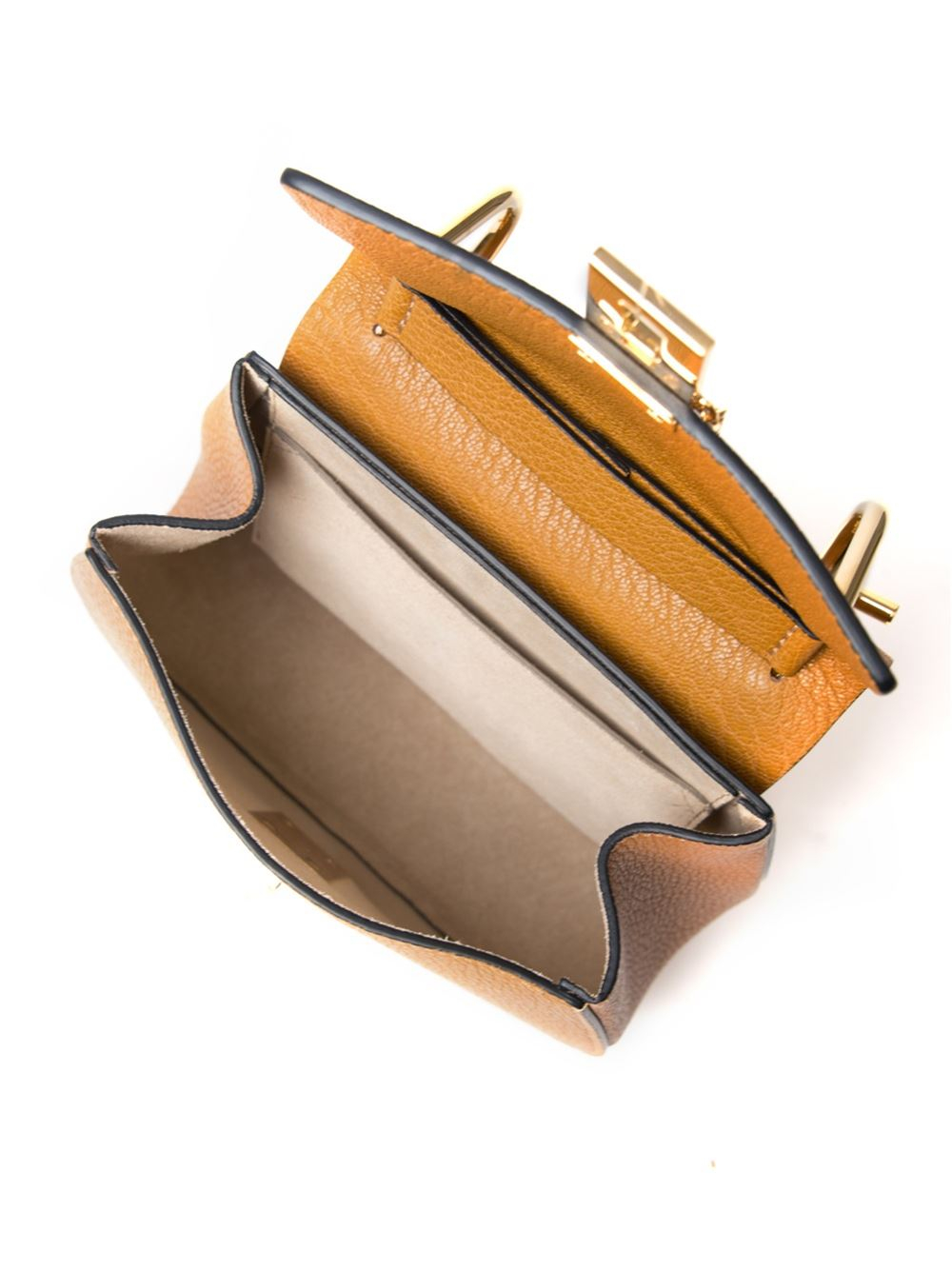 Chlo Mini Drew Crossbody Bag in Orange (yellow \u0026amp; orange) | Lyst