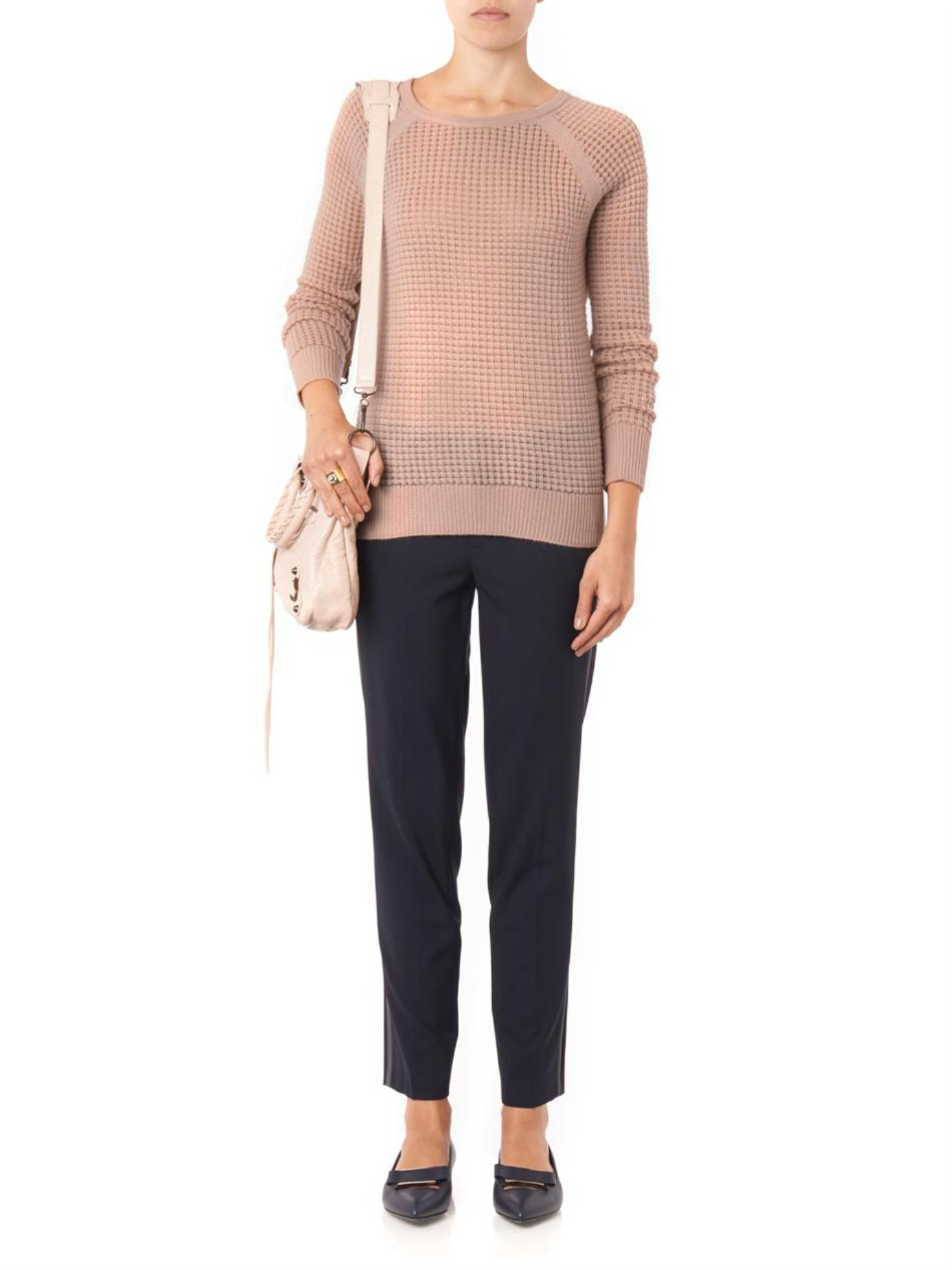 celine pink sweater