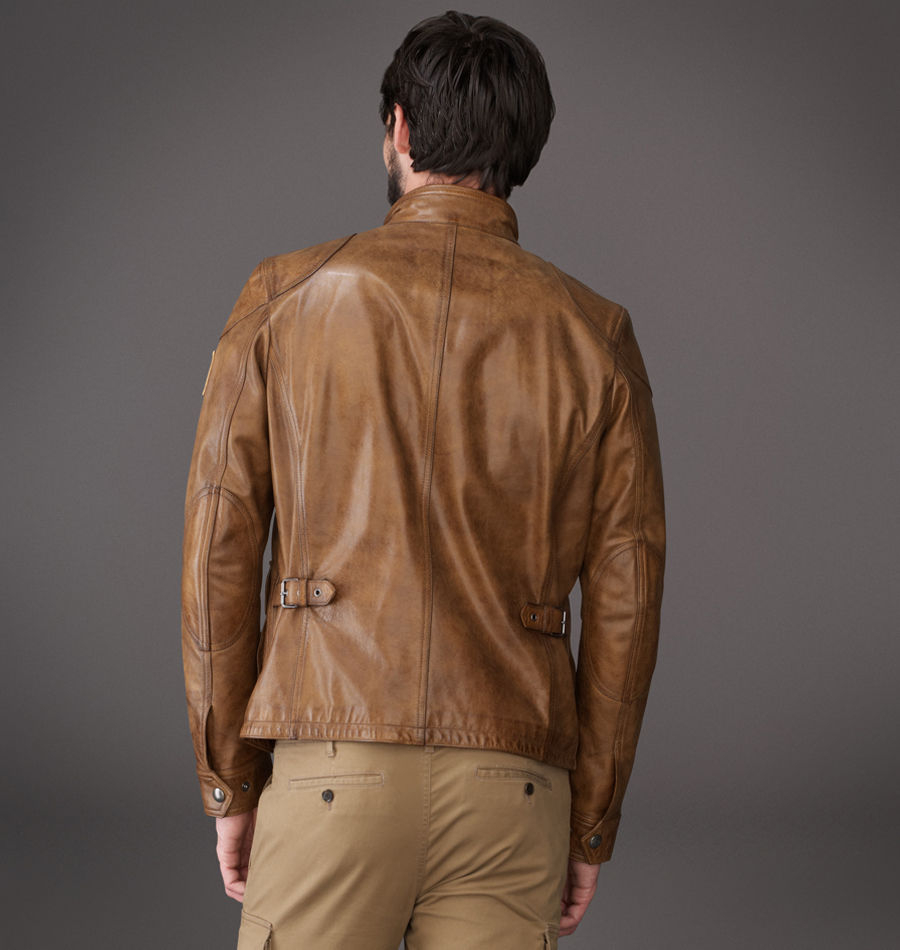 Belstaff Burgess Leather Jacket In Tan Belstaff Burgess Leather Jacket In Tan