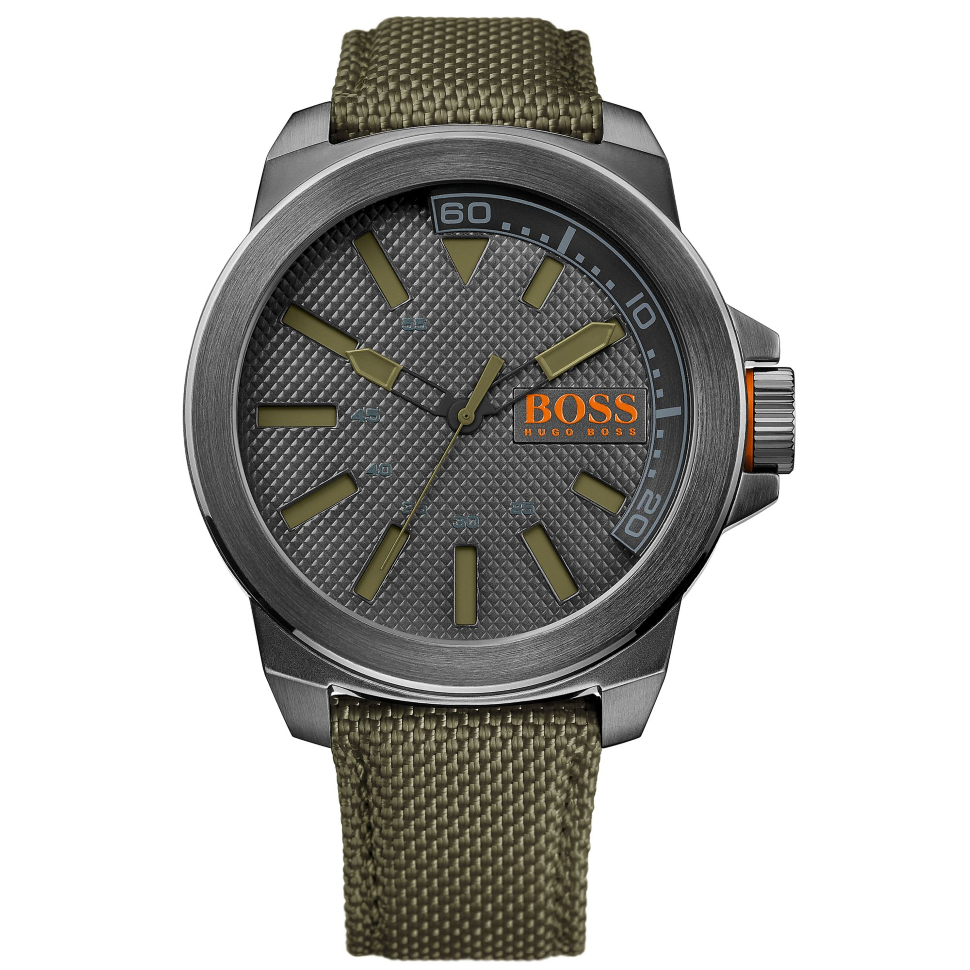 Lyst Boss Orange Hugo Boss Mens Green Woven Nylon Strap 50mm in Green