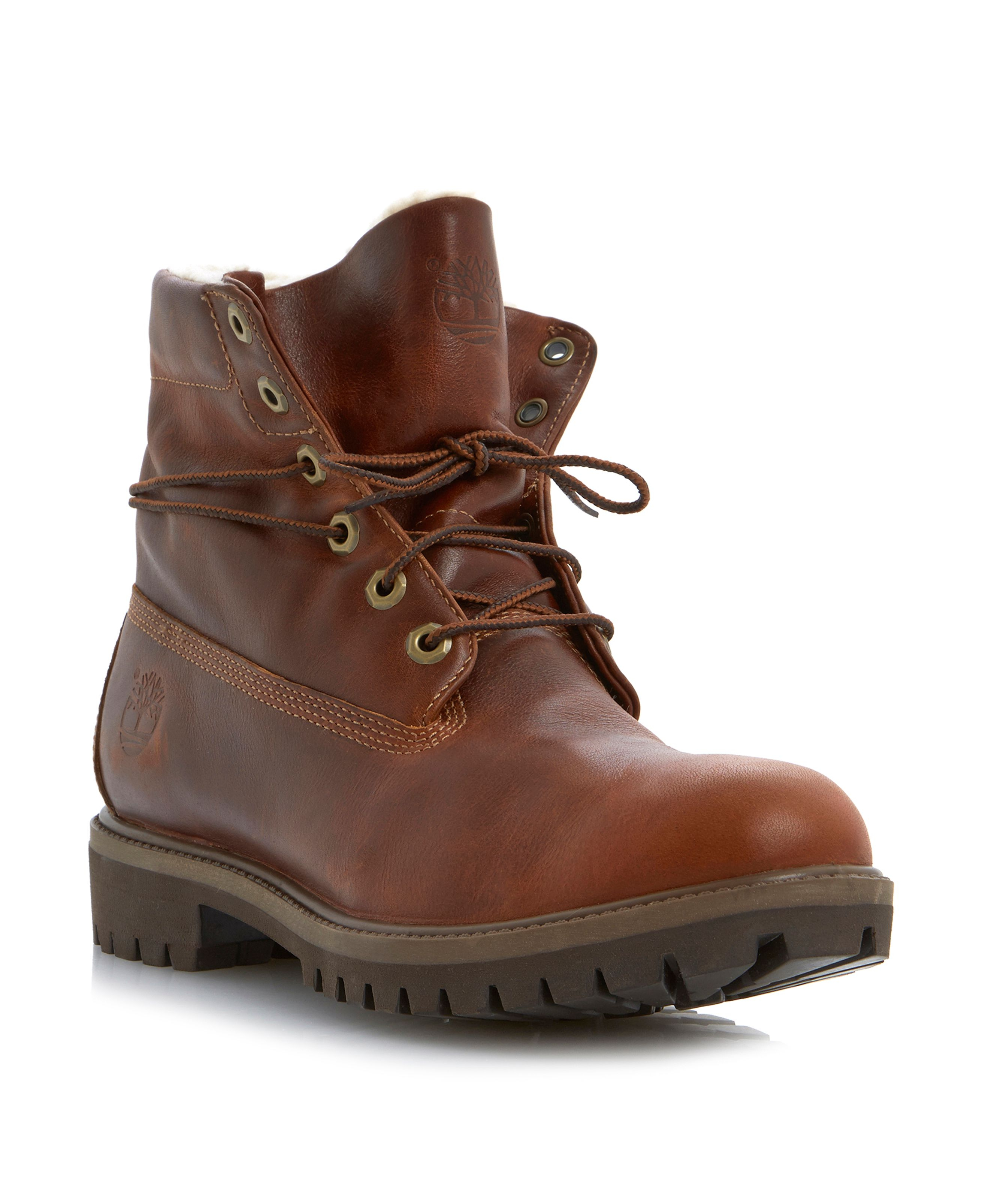 Timberland Leather Heavy Lace Up Boots in Brown for Men - Lyst
