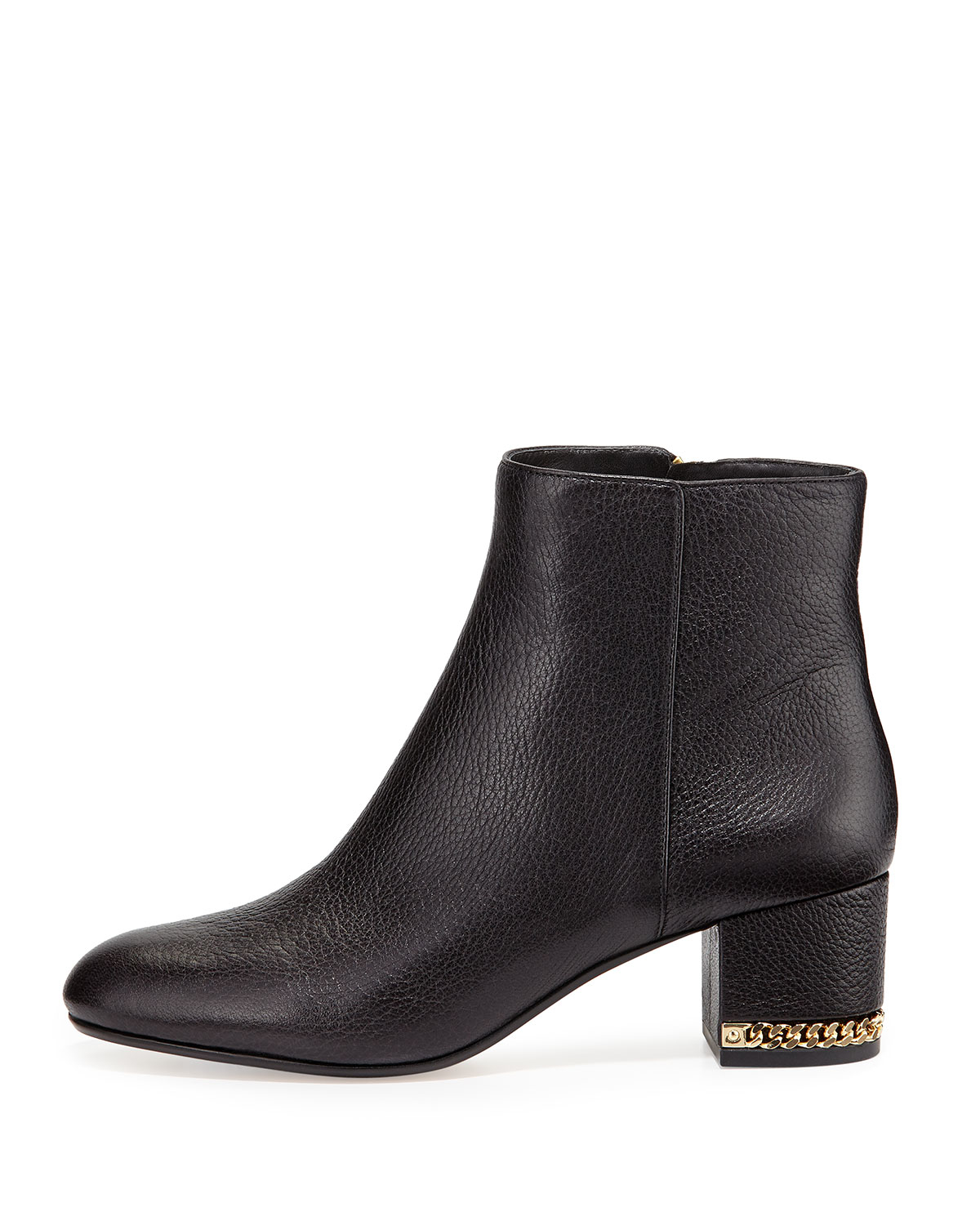 Lyst - Michael Michael Kors Sabrina Chain-heel Ankle Bootie in Black Gallery