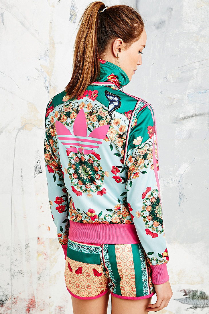 Adidas X The Farm Company Borboflor Jacket in Floral Print ...