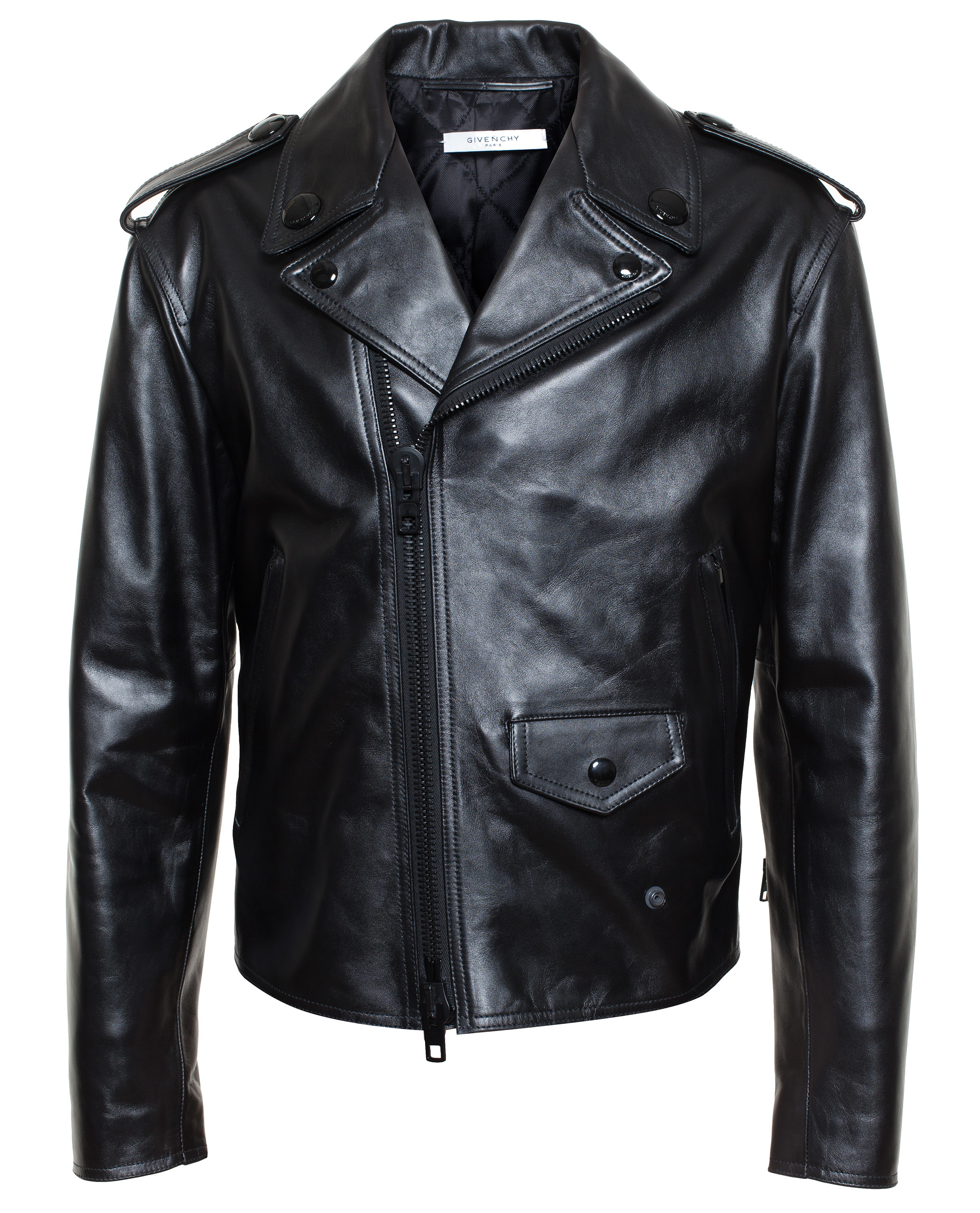 Givenchy Leather Biker Jacket in Black