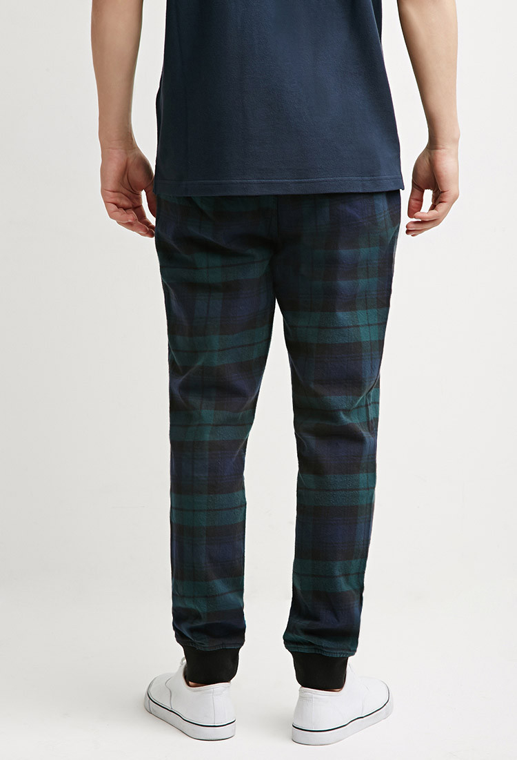 men flannel joggers