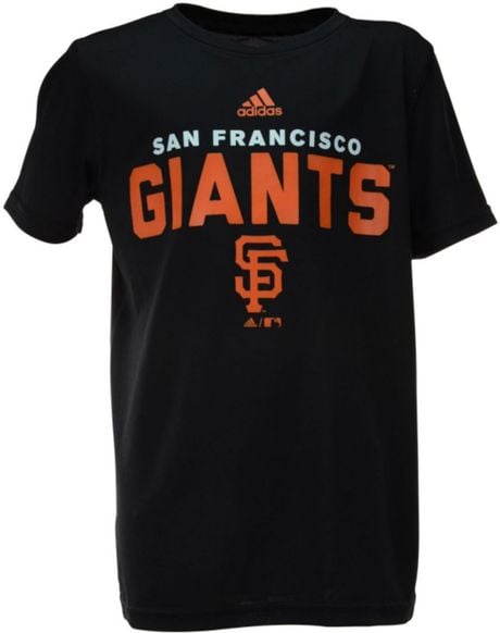 Adidas Boys San Francisco Giants Batter Climalite Tshirt in Black for ...