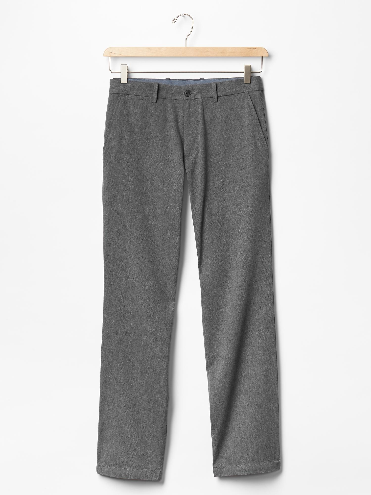 Gap Herringbone Pants (straight Fit) in Gray for Men (medium grey) | Lyst