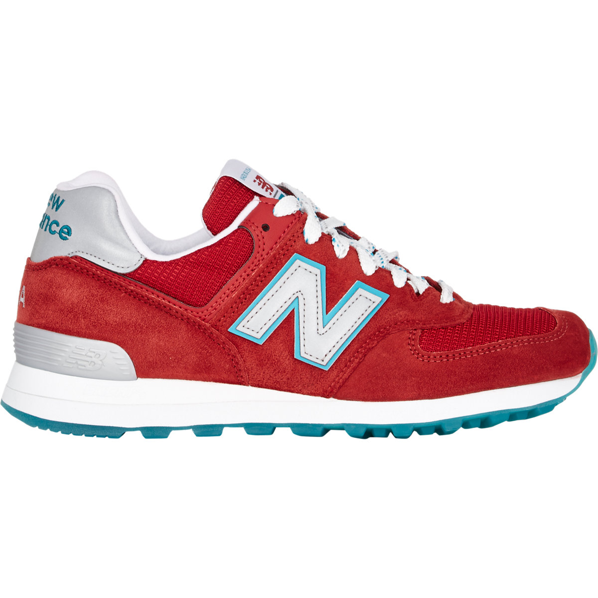 New Balance 574 Sneakers-Red Size 7.5 in Red for Men | Lyst