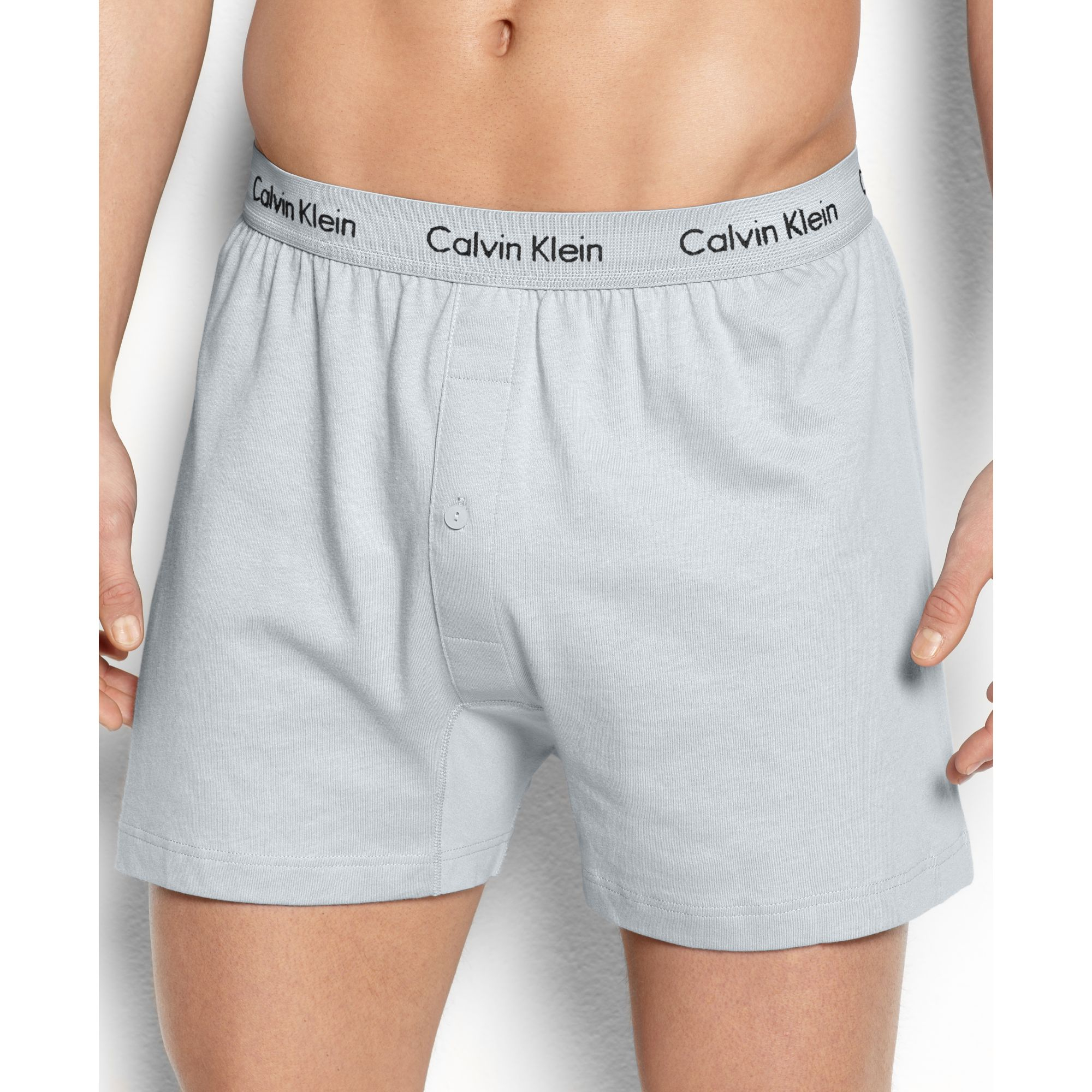 Calvin klein Celebrity Basic Knit Boxer 3 Pack in Blue for Men Lyst