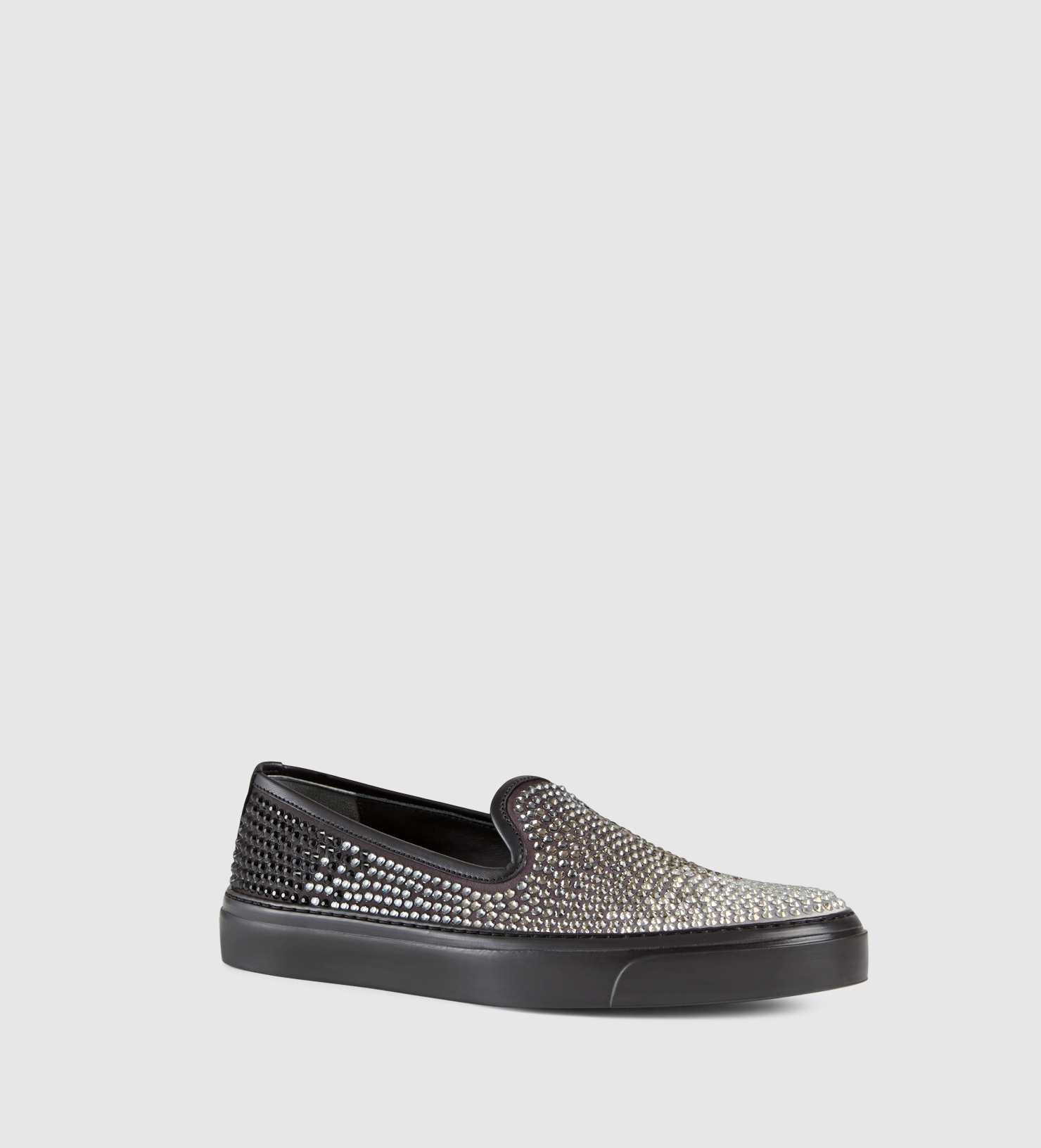 gucci black slip on sneaker