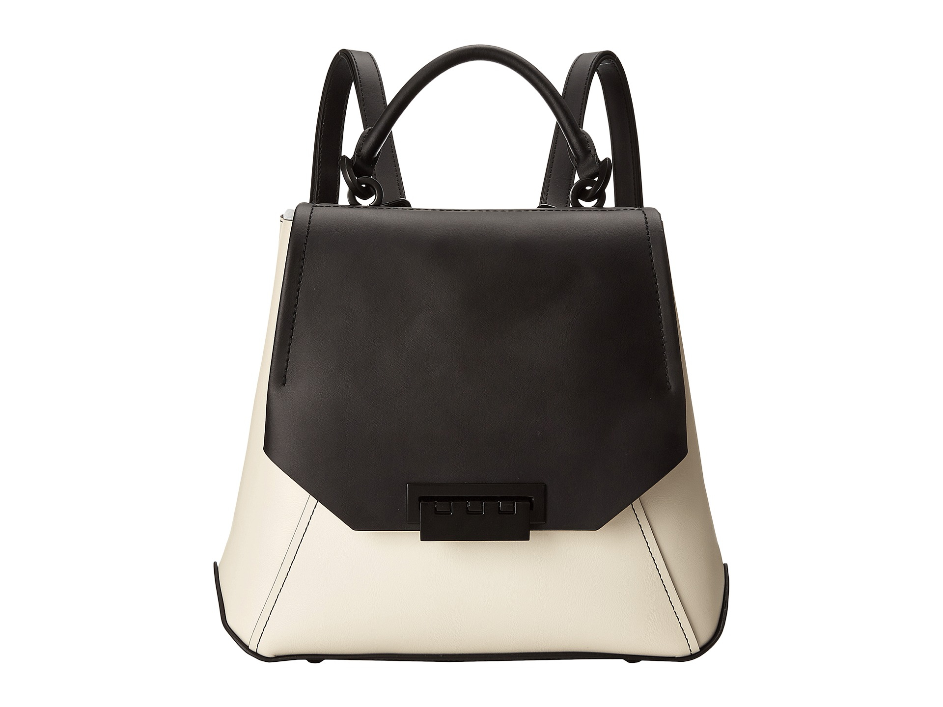 zac zac posen eartha envelope backpack oversized in black zac zac posen eartha envelope backpack oversized in black