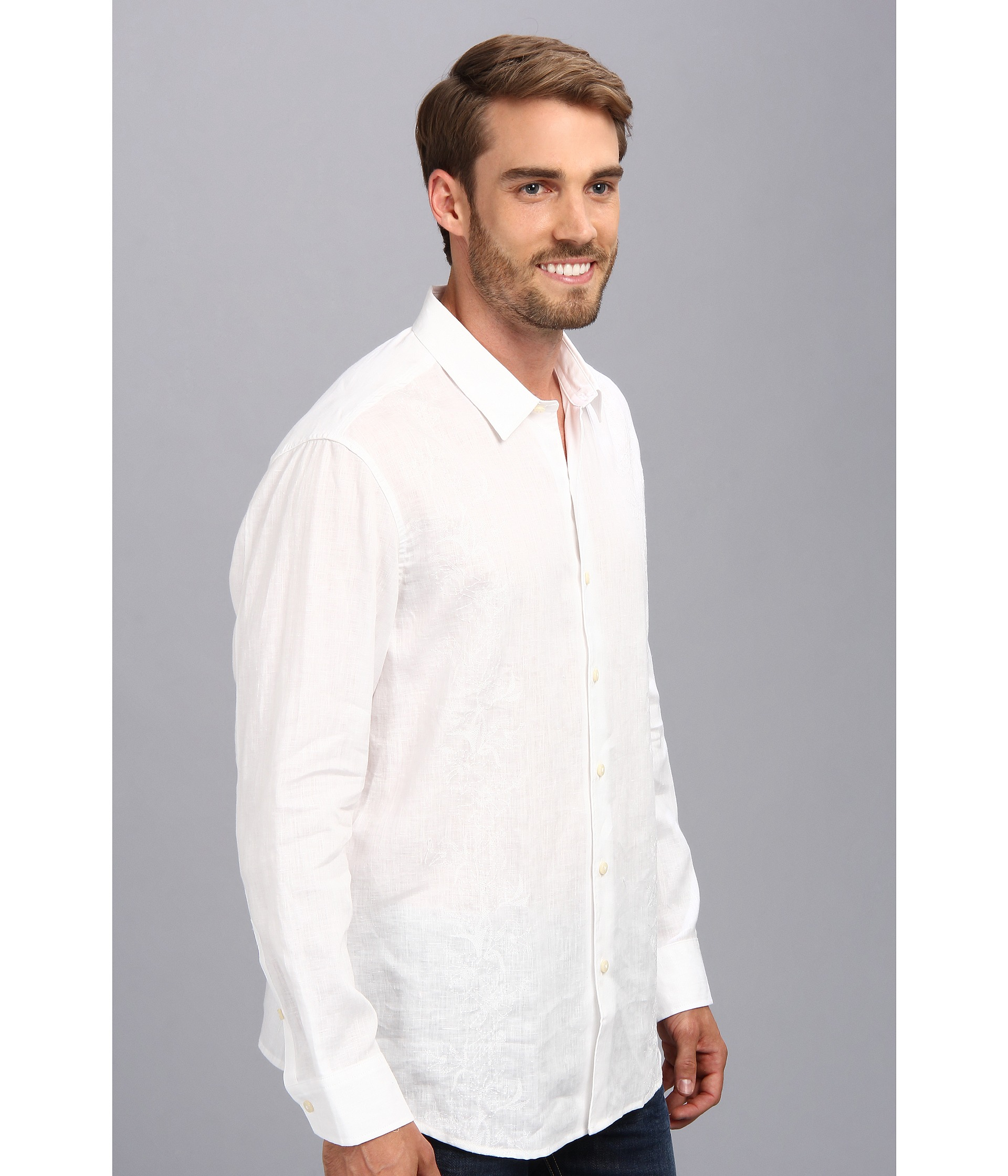 Tommy Bahama White Island Modern Fit White Knight Linen Ls Shirt Product 1 20326624 5 838543531 Normal 